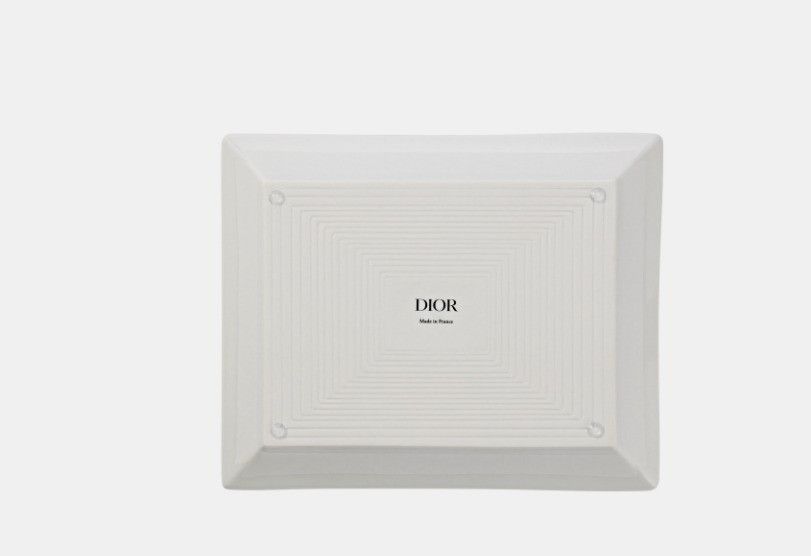 Dior o1w1db10425 HYC04V Size: OS / Trinket Tray in White & Beige Size ONE SIZE - 2 Thumbnail