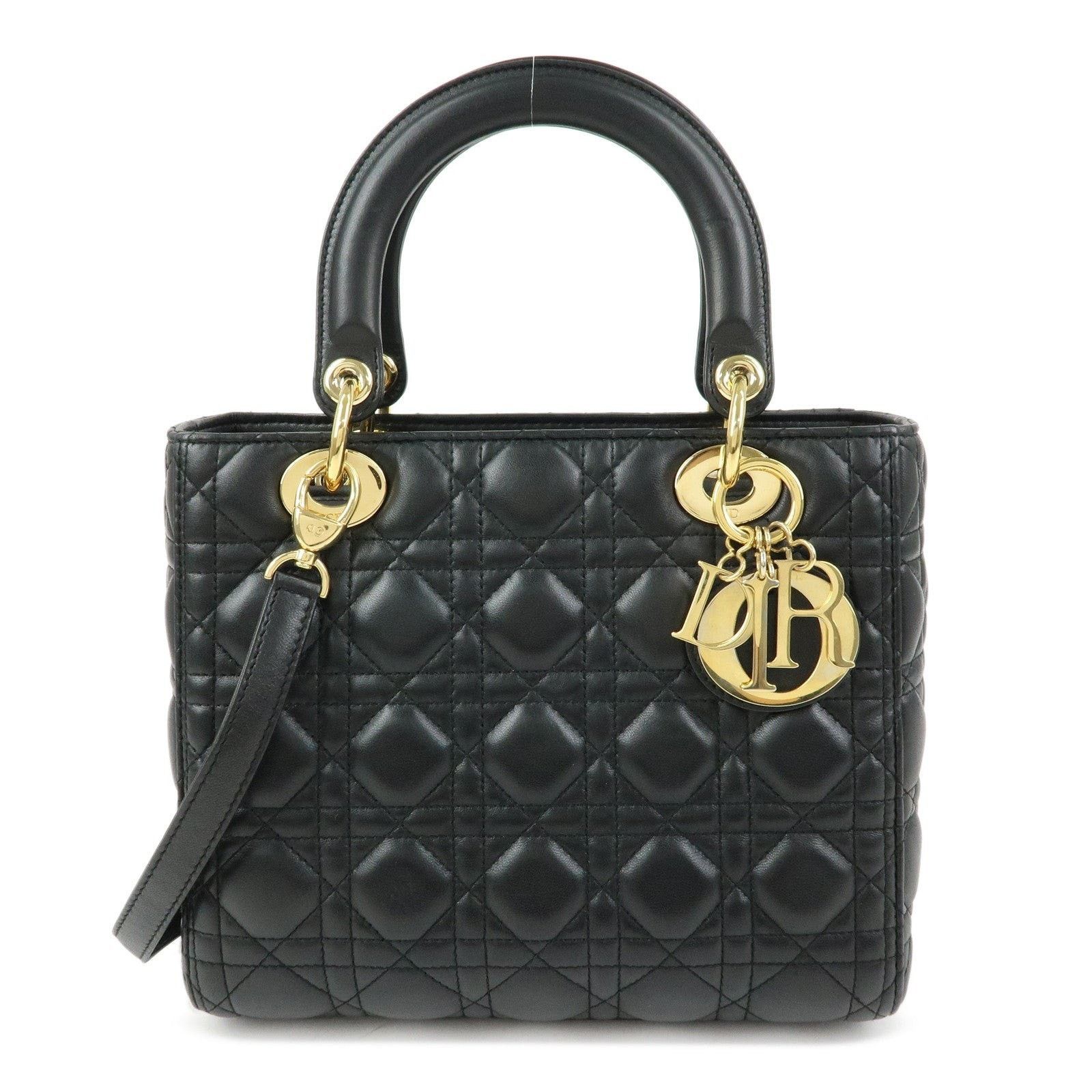 Christian Dior Monsieur Christian Dior Lady Dior Cannage Top Handle Bag Size ONE SIZE - 1 Thumbnail