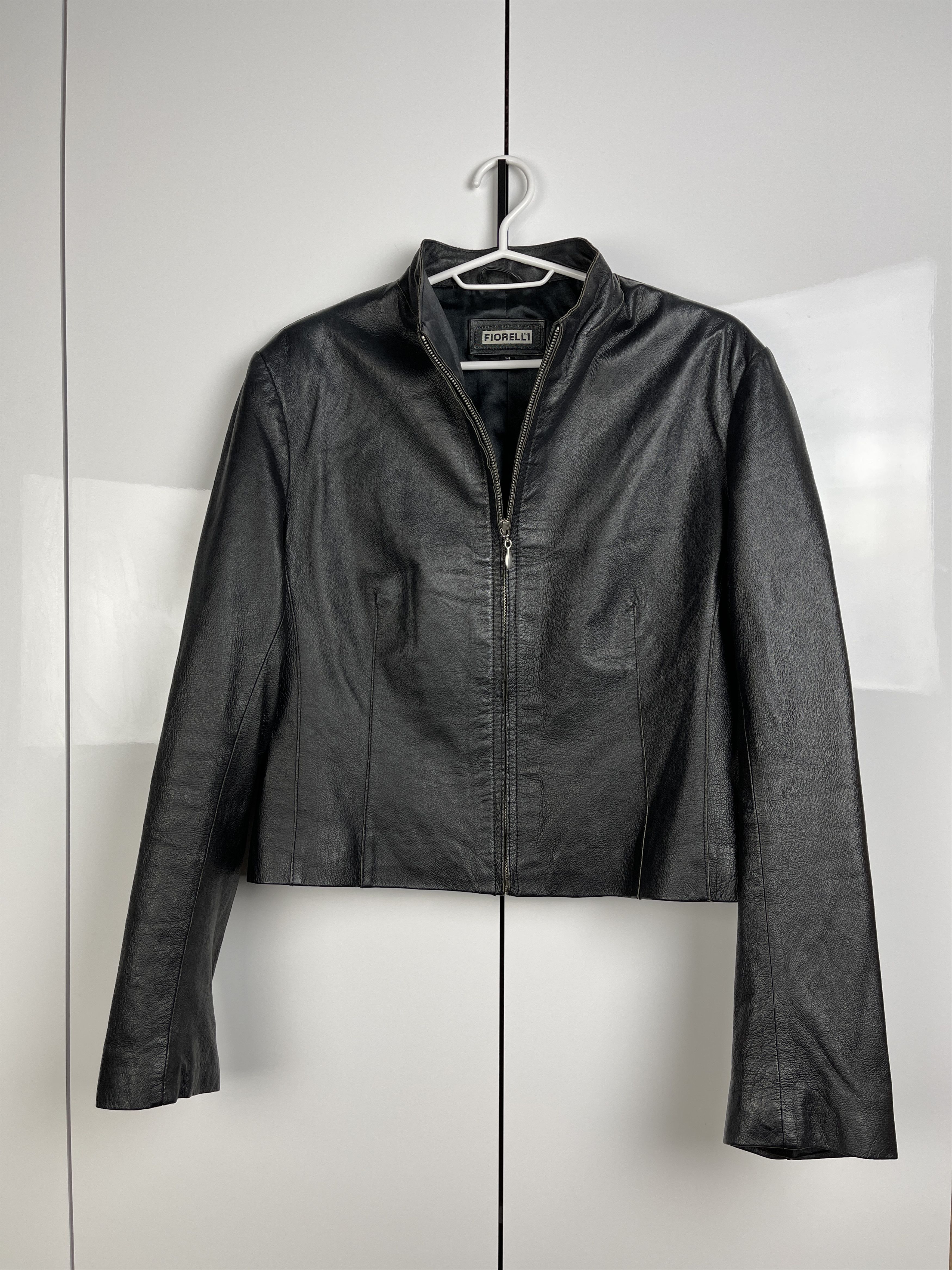 Giorgio Fiorelli Fiorelli Vintage Raw Edge Leather Jacket Size L / US 10 / IT 46 - 1 Thumbnail