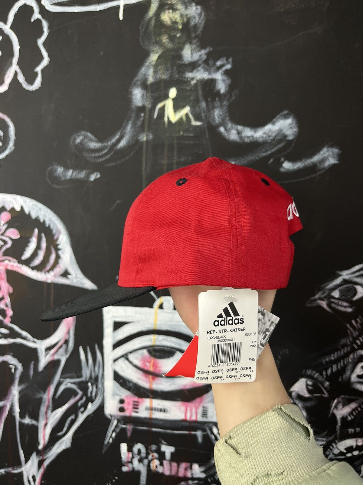 Adidas Vintage 90s Adidas FCK 1 Kaiserslautern Soccer Football Hat Size ONE SIZE - 4 Thumbnail