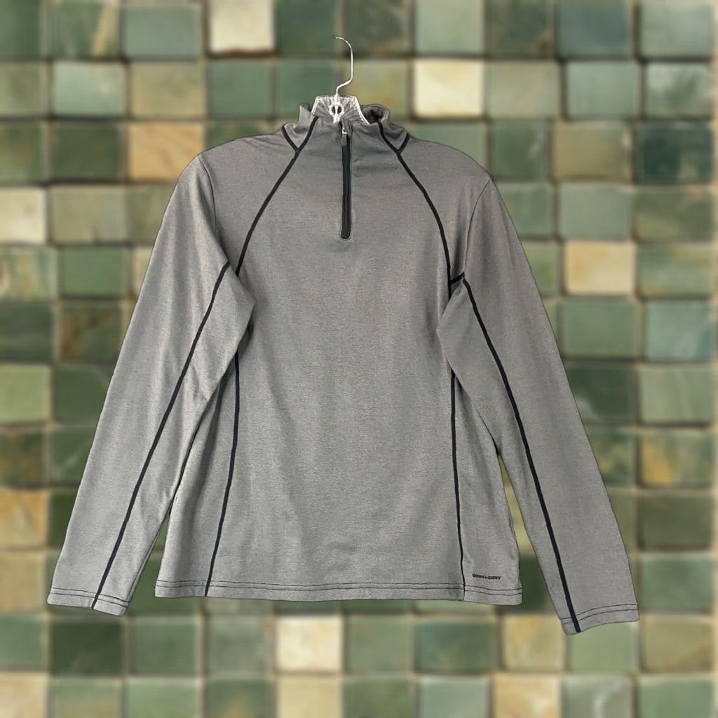 Vintage COLUMBIA Titanium Blue Women’s Small Long Sleeve Activewear Half Zip Hooded Shirt Size S / US 4 / IT 40 - 1 Thumbnail