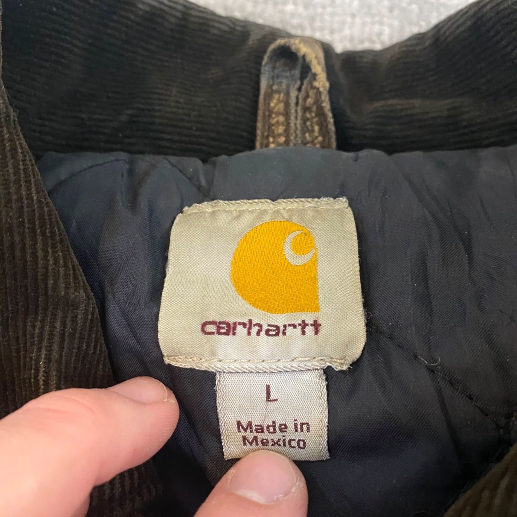 Carhartt VINTAGE Carhartt Jacket Mens L Canvas Brown Quilt Lined Utility Coat C26 DKB Size US L / EU 52-54 / 3 - 3 Thumbnail