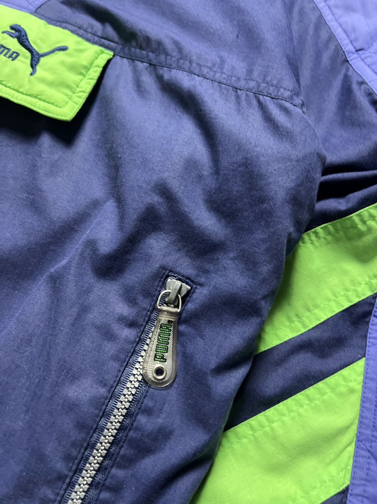 Puma 80x Vintage Puma Anorak Big Logo Striped Retro Baggy S Size US S / EU 44-46 / 1 - 10 Thumbnail