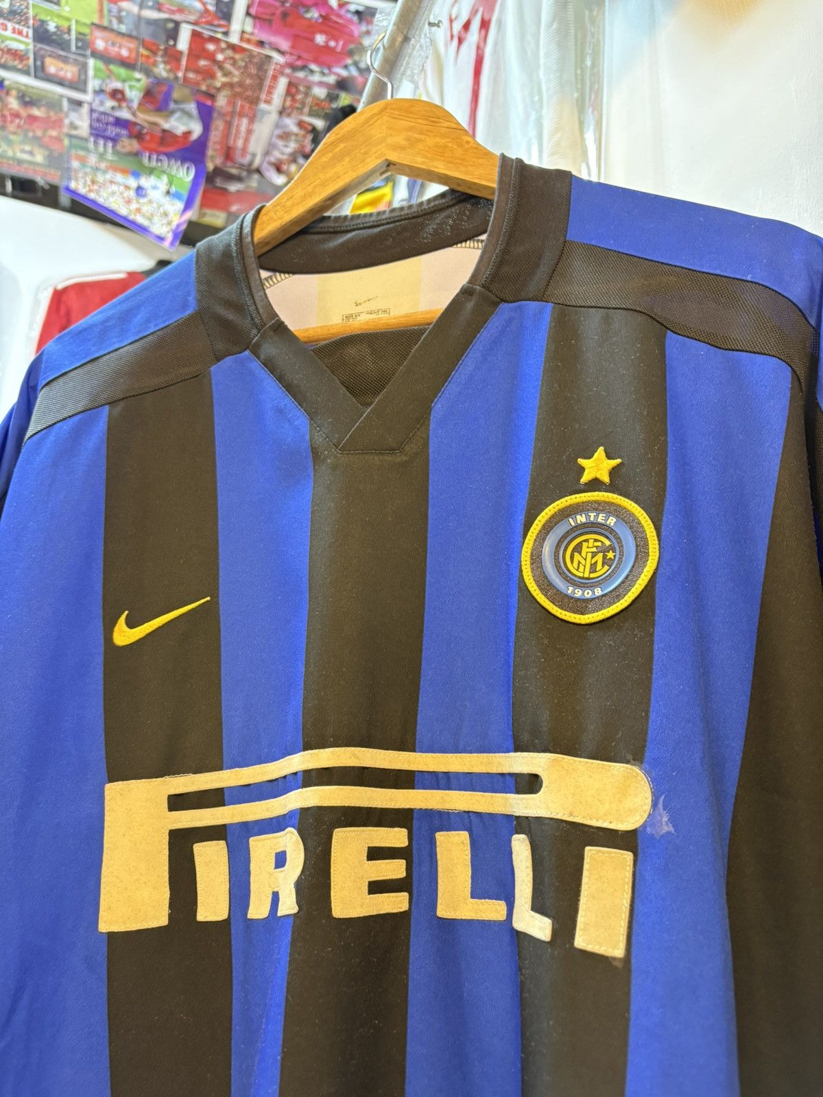 Nike Vintage 2002-2003 Inter Milan Home Kit ADRIANO 10 Size US XXL / EU 58 / 5 - 3 Thumbnail