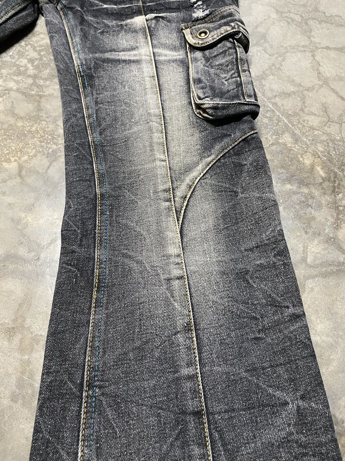 14th Addiction × LOWBOX × Le Grande Bleu (L.G.B.) Flare Jeans Lowbox Bondage Size US 31 - 9 Thumbnail