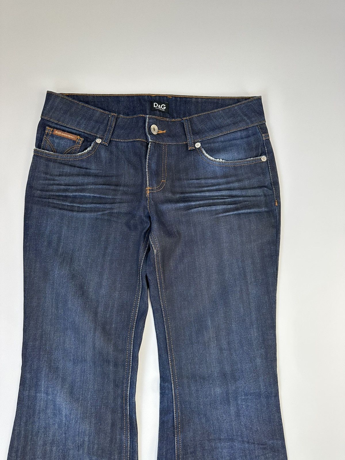 Dolce & Gabbana Dolce&Gabbana FLared Denim Jeans Woman's Blue Y2K Size 26" / US 2 / IT 38 - 6 Thumbnail