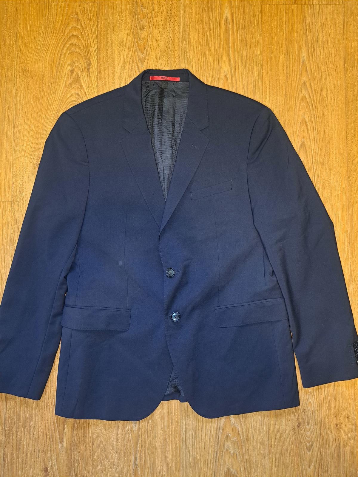 Hugo Boss Hugo Boss Marlane Biella Sport Coat Mens 40S Navy Blue Wool Size 40S - 1 Thumbnail