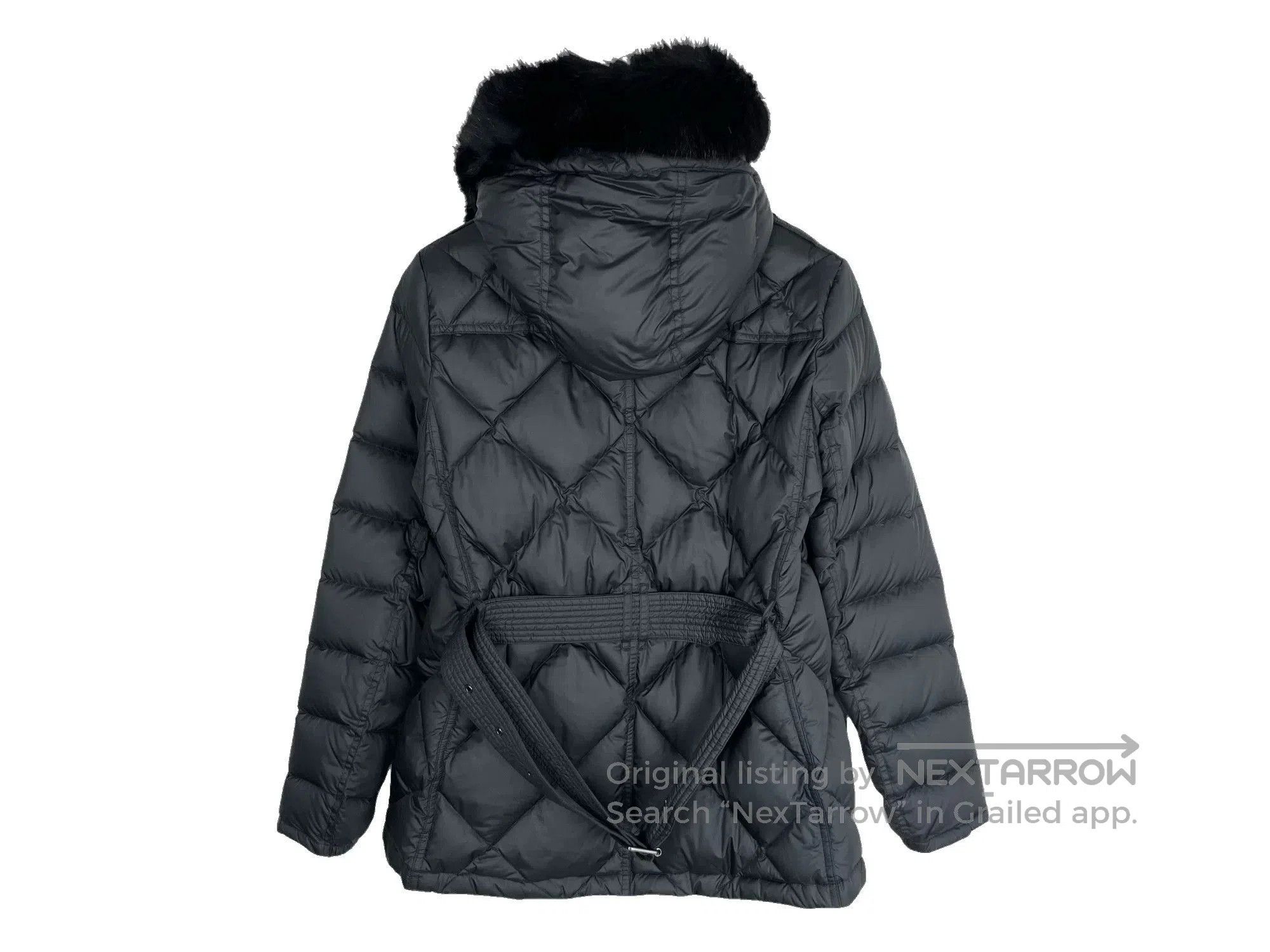Burberry Burberry Black Quilted Fur Hood Down Jacket. Size US S / EU 44-46 / 1 - 2 Thumbnail