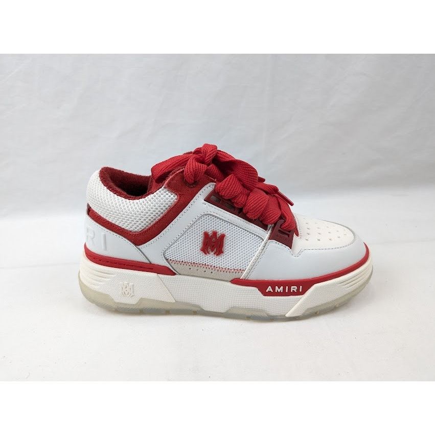 Amiri o1rshd1 MA-1 Low-Top Sneakers in White/ Red Size US 8 / EU 41 - 1 Thumbnail