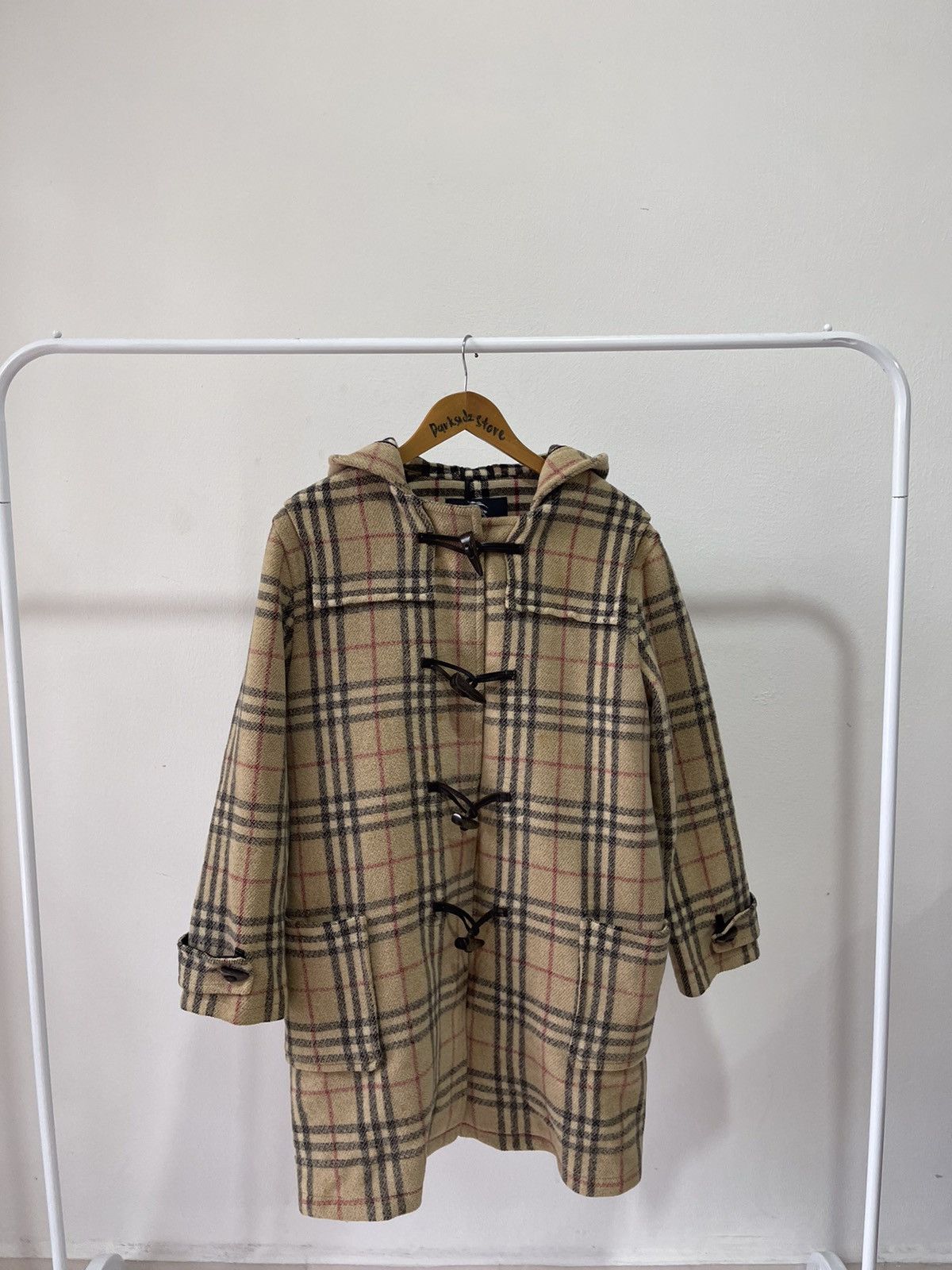 Burberry × Vintage Burberry Nova Check Duffle Coat Size US M / EU 48-50 / 2 - 5 Thumbnail
