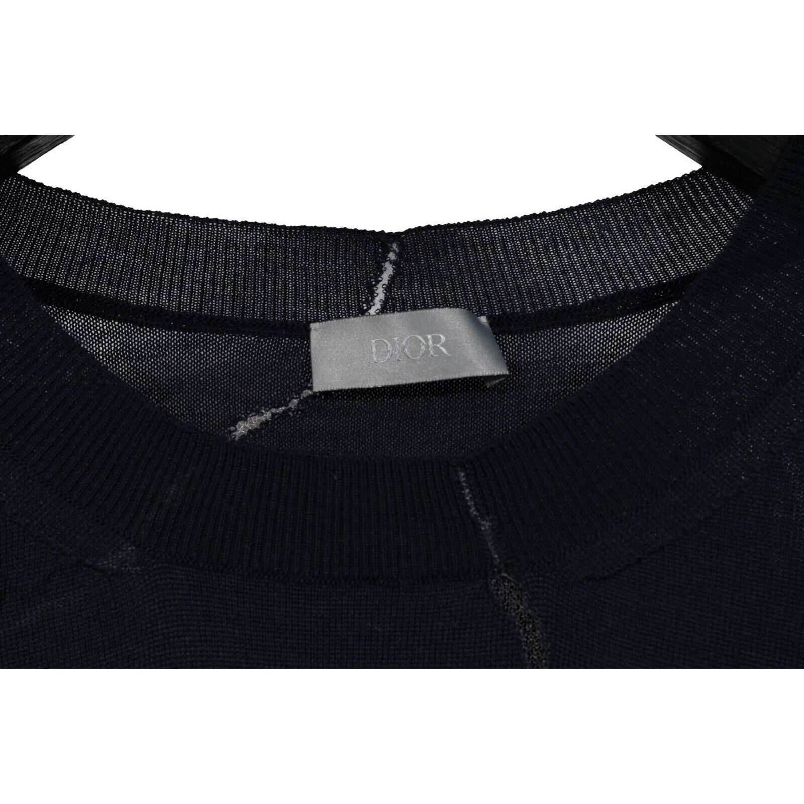 Daniel Arsham × Dior Arsham Logo Short Sleeve Sweater Pullover Wool Silk Size US XL / EU 56 / 4 - 7 Thumbnail