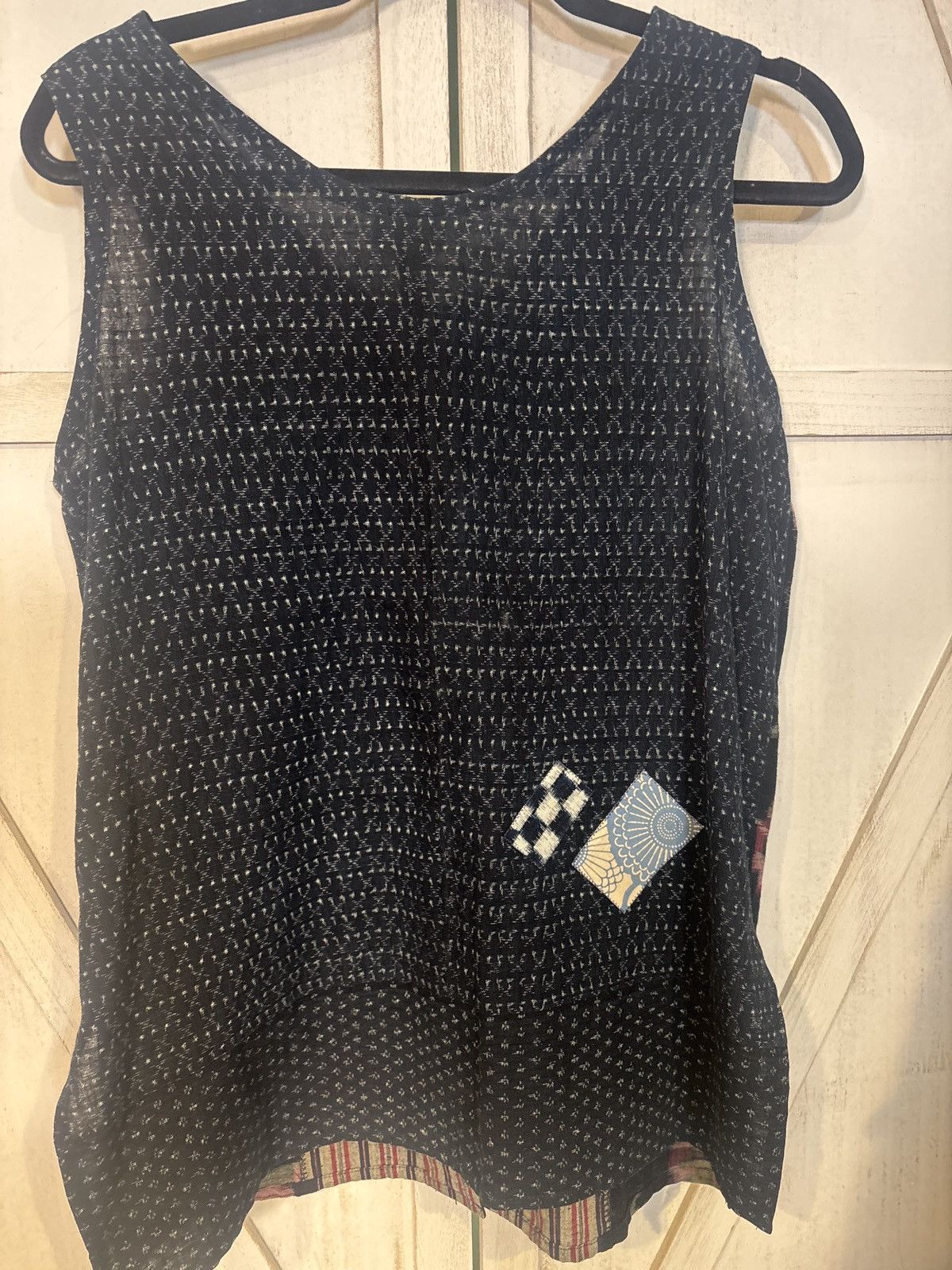 Other Nui-Mono Hawaii Ikat & Patchwork Button Front Vest Size ONE SIZE - 4 Thumbnail
