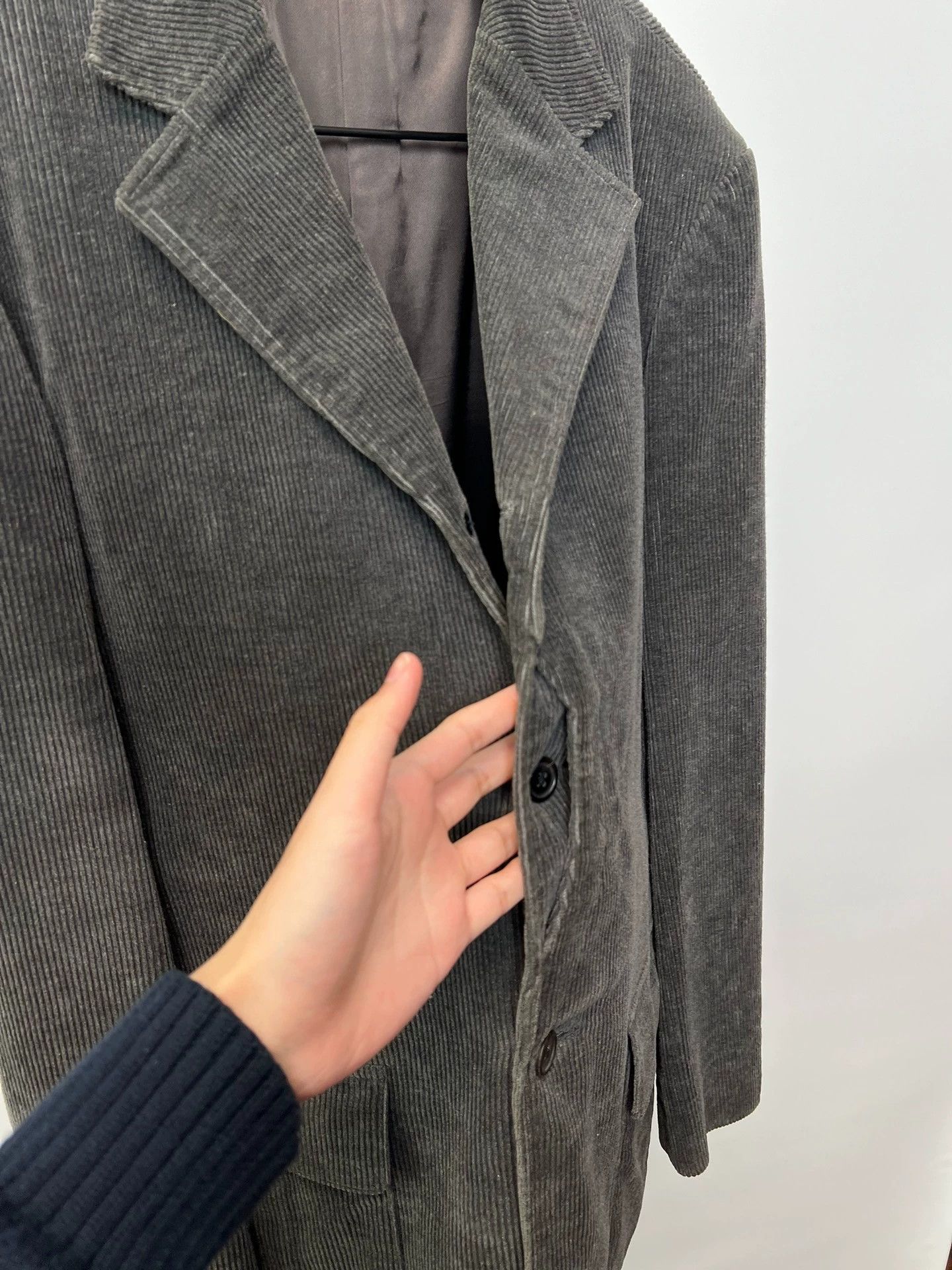 Yohji Yamamoto Yohji Yamamoto YS Man Corduroy Suit Jacket Gray-Green M Size US M / EU 48-50 / 2 - 6 Thumbnail
