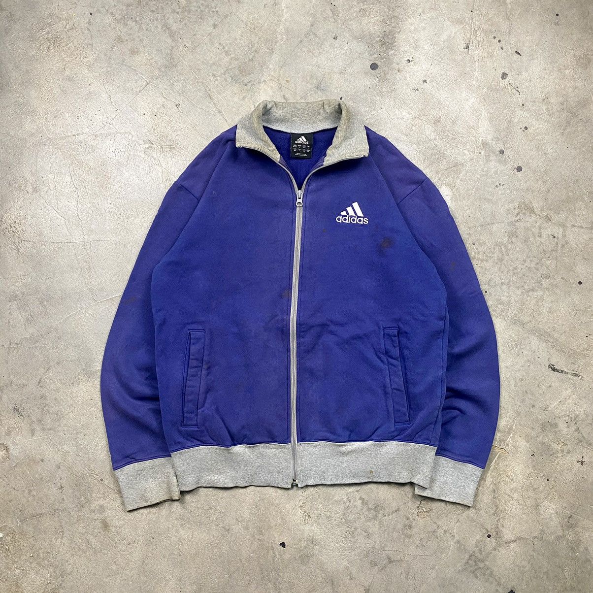 Adidas × Vintage y2k Adidas Japan Zipped Up Sweater Jacket Size US L / EU 52-54 / 3 - 1 Thumbnail