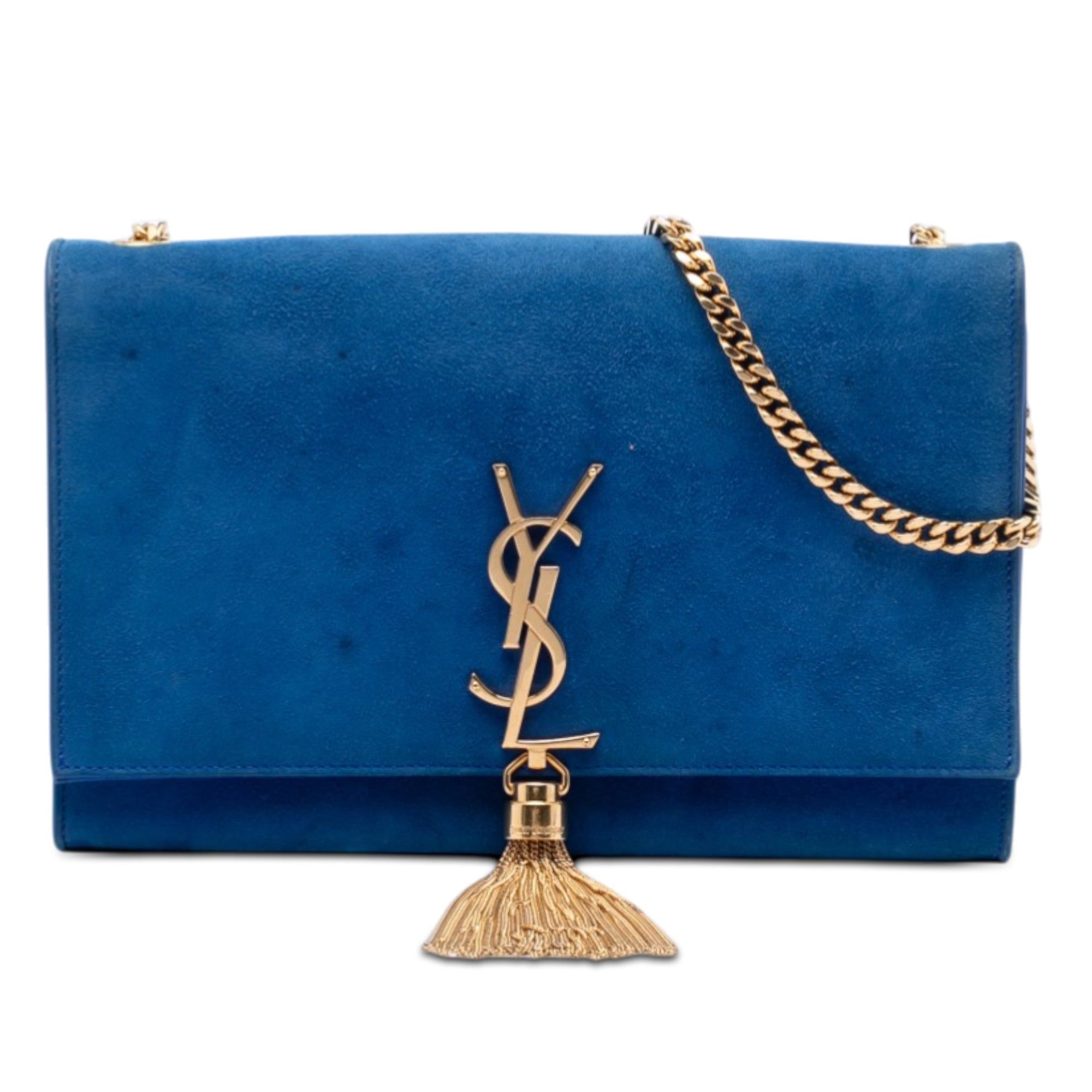 Saint Laurent Paris Medium Suede Monogram Kate Tassel Crossbody Size ONE SIZE - 1 Thumbnail