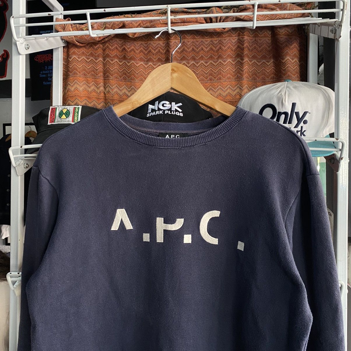 A.P.C. A.P.C Men’s Rue Madame Paris Crewneck Sweatshirt M Boxy Size US M / EU 48-50 / 2 - 3 Thumbnail