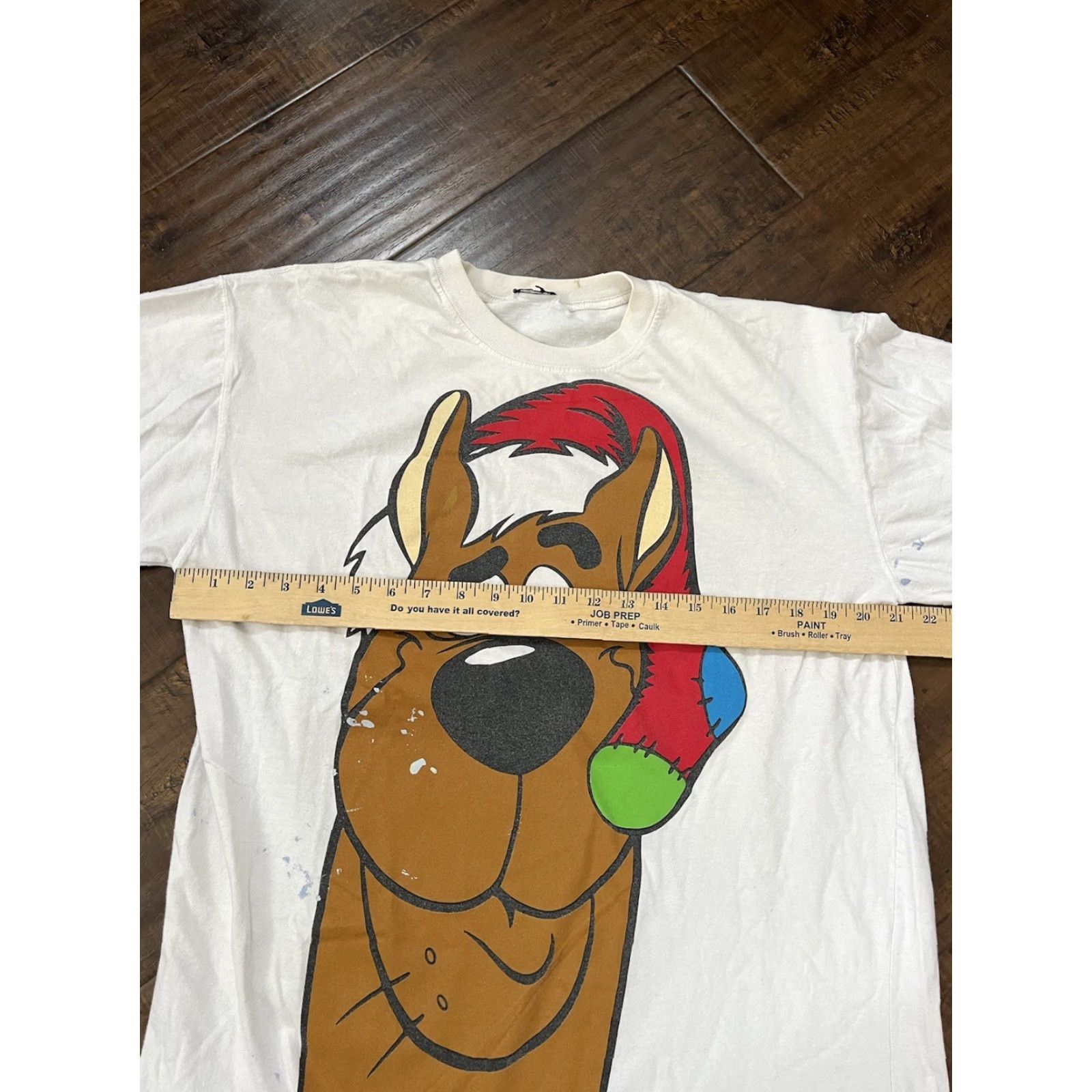Vintage VINTAGE Scooby-Doo Big Face Christmas Santa Vtg 90s Long Sleeve T-Shirt Large Cartoon Men L White 90s Hanna Barbera Cartoon Network Mens Size US L / EU 52-54 / 3 - 3 Thumbnail