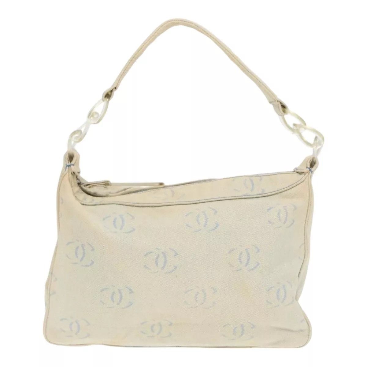 Chanel CHANEL COCO Mark Shoulder Bag Canvas Blue CC Size ONE SIZE - 14 Thumbnail