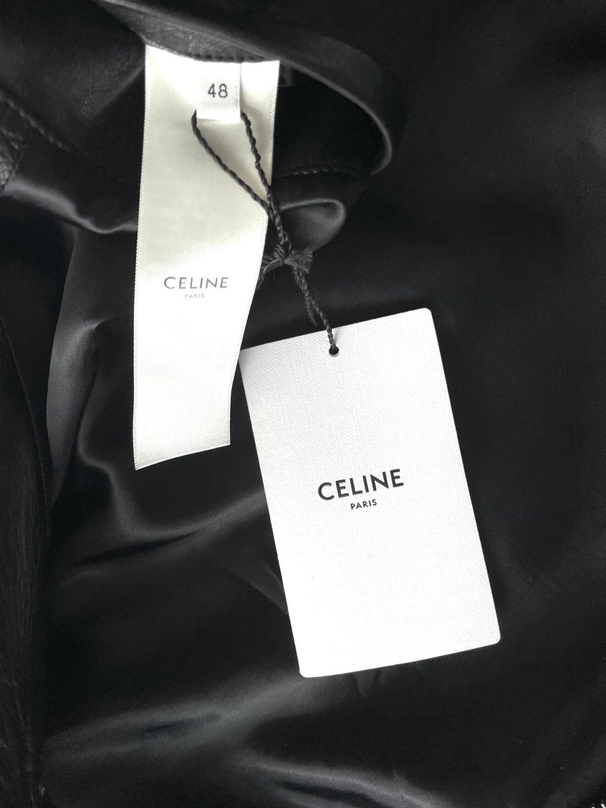 Celine Rhinestone Leather Jacket Size US M / EU 48-50 / 2 - 4 Thumbnail