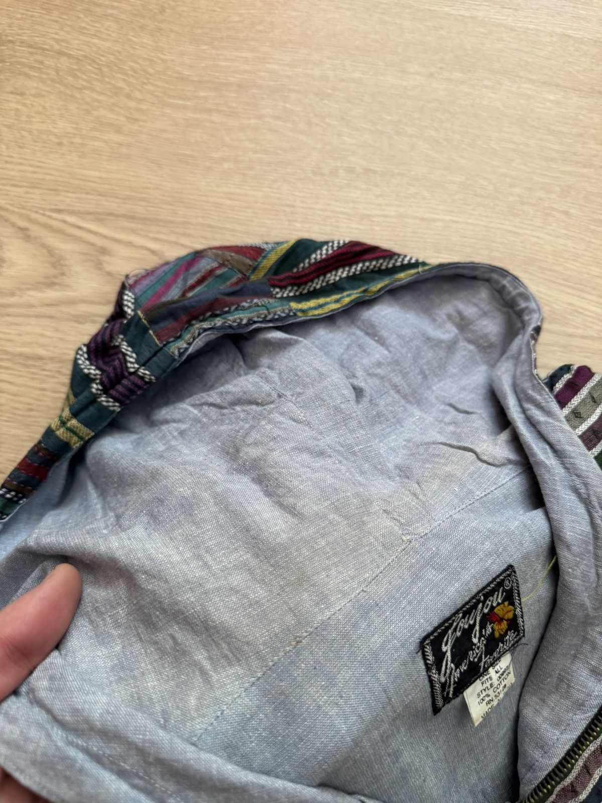 Handmade Vintage 90’s Nepal Patchwork Japanese Handmade Anorak Jacket Size US XL / EU 56 / 4 - 7 Thumbnail