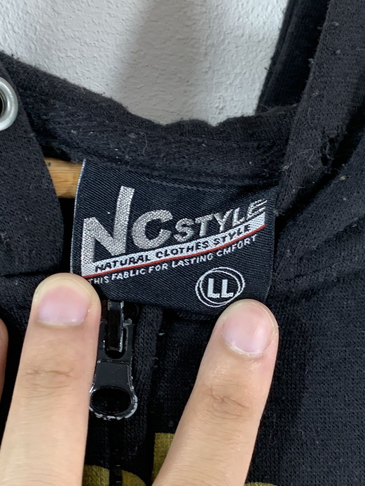 Japanese Brand × Vintage Black Nc Style Hoodie Size US XL / EU 56 / 4 - 4 Thumbnail