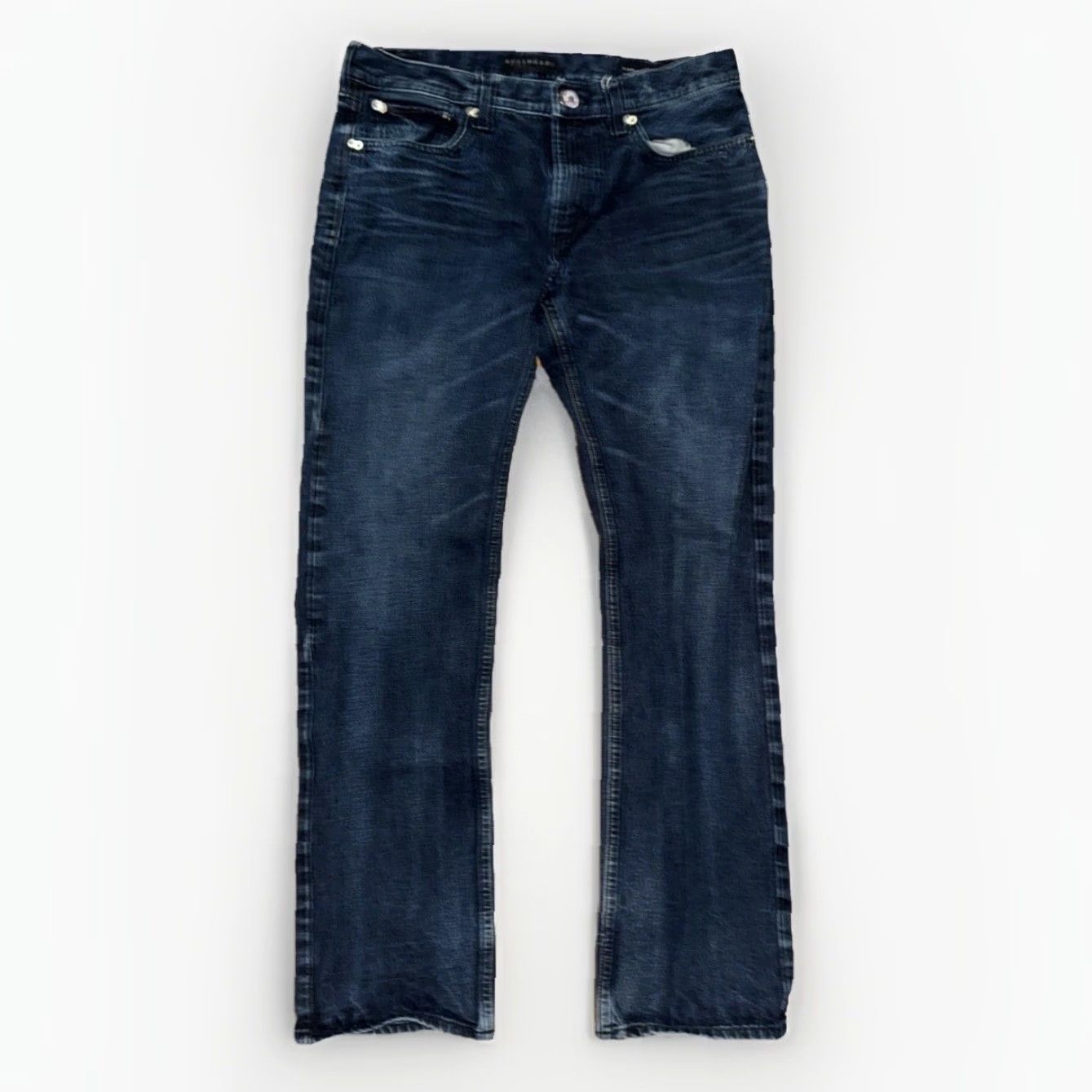 Denime Bullhead Denim Jeans Men’s 32x30 Slim Fit Dark Wash Stretch Low Rise Size US 32 / EU 48 - 3 Thumbnail