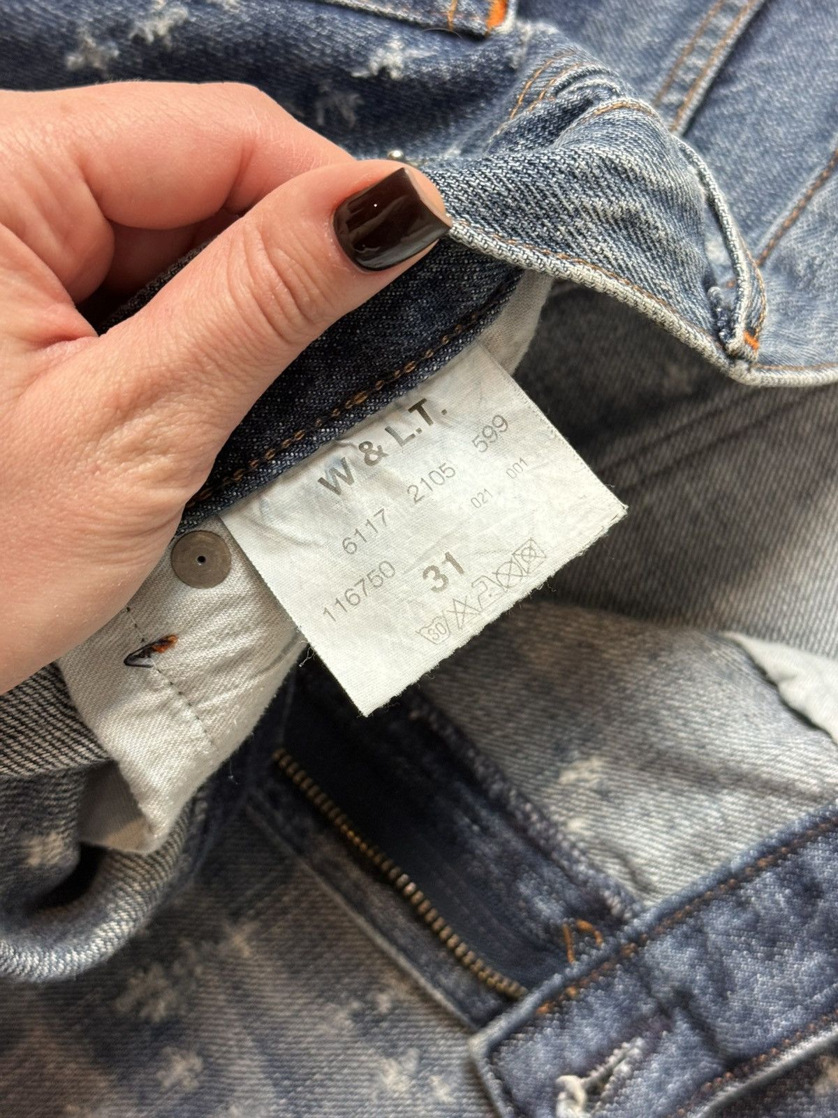 W&LT Walter Van Beirendonck Distressed Cut Off Denim Shorts Jeans Size US 31 - 12 Thumbnail