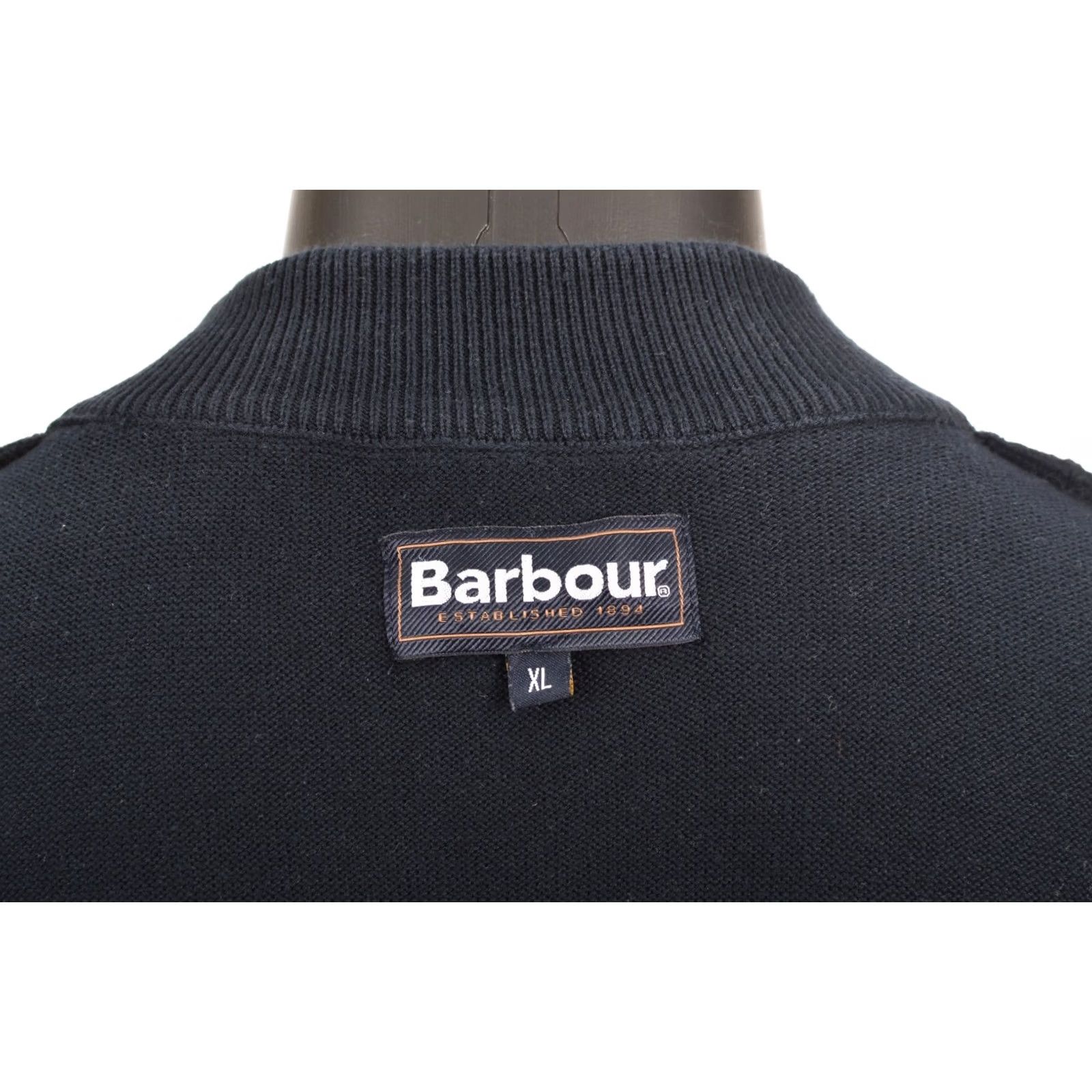 Barbour Barbour Jacket XL Navy Puffer Barbour Carn Baffle Zip Thru Sweater Jacket Mens XL Blue MKN1104NY91 Size US XL / EU 56 / 4 - 5 Thumbnail