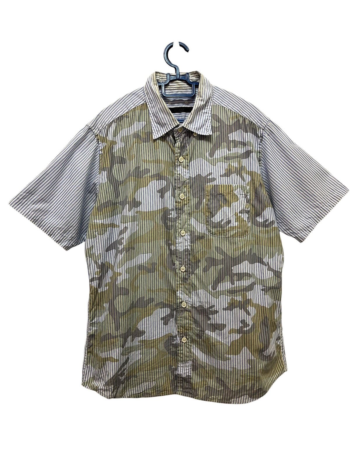 Sophnet. SOPH. CAMOUFLAGE STRIPES SHIRT Size US M / EU 48-50 / 2 - 1 Thumbnail