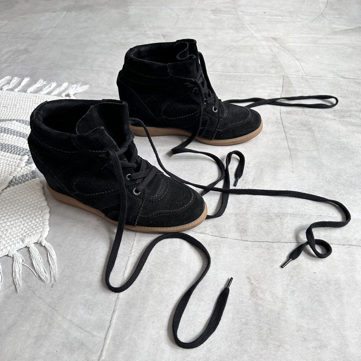 Isabel Marant 00s Isabel Marant Vibe Bobby Bekett Wedge Sneakers Shoes Size US 7 / IT 37 - 12 Thumbnail