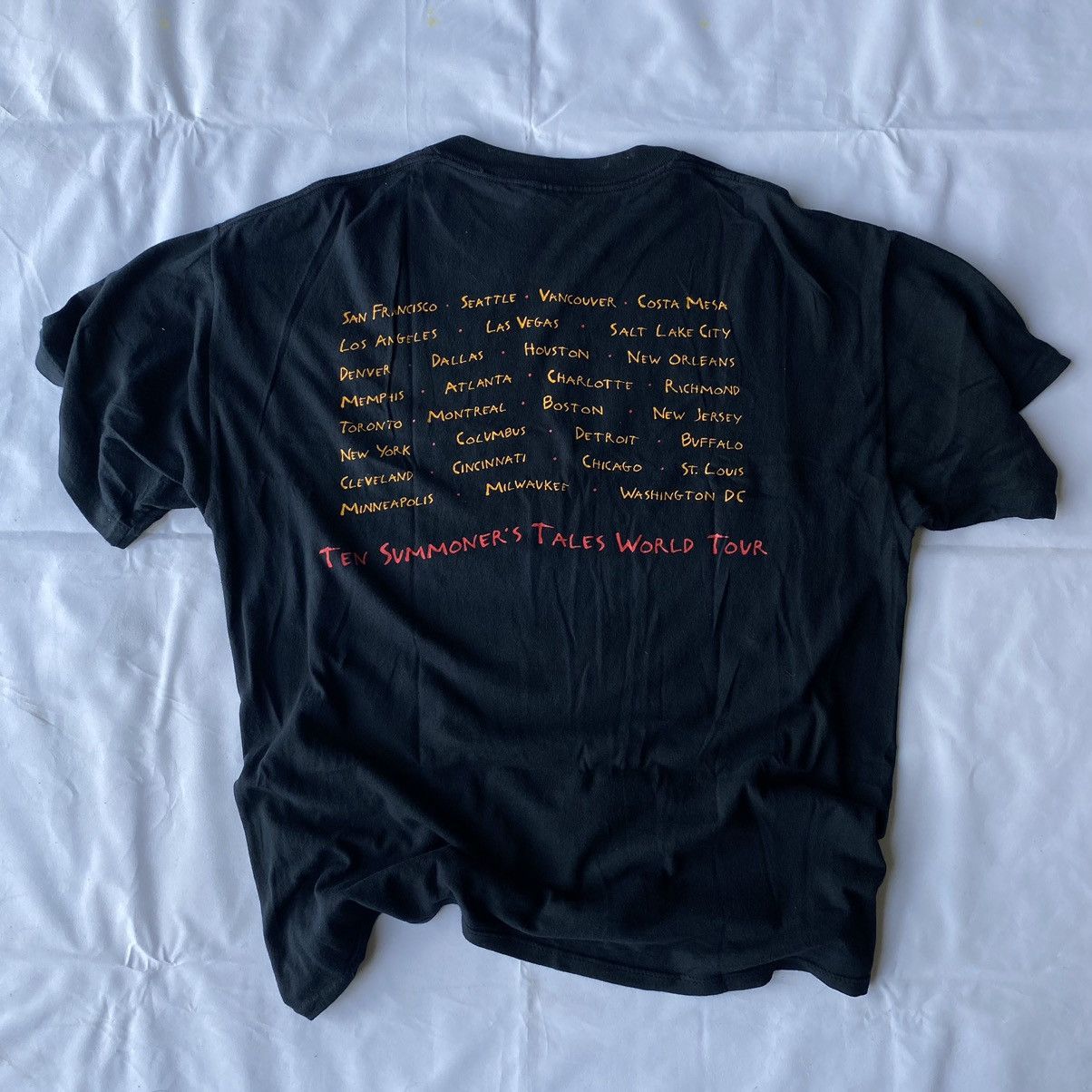 Band Tees × Vintage Vintage 90s Sting Ten Summoner’s Tales World Tour Tees Size US XL / EU 56 / 4 - 10 Thumbnail