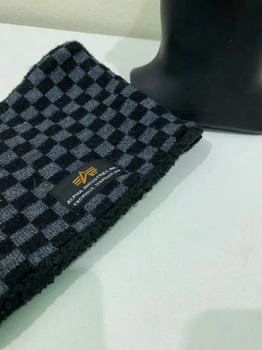 Alpha Industries Alpha Industries Plaid Tartan Neck Gaiter Beanie Hat Size ONE SIZE - 5 Thumbnail