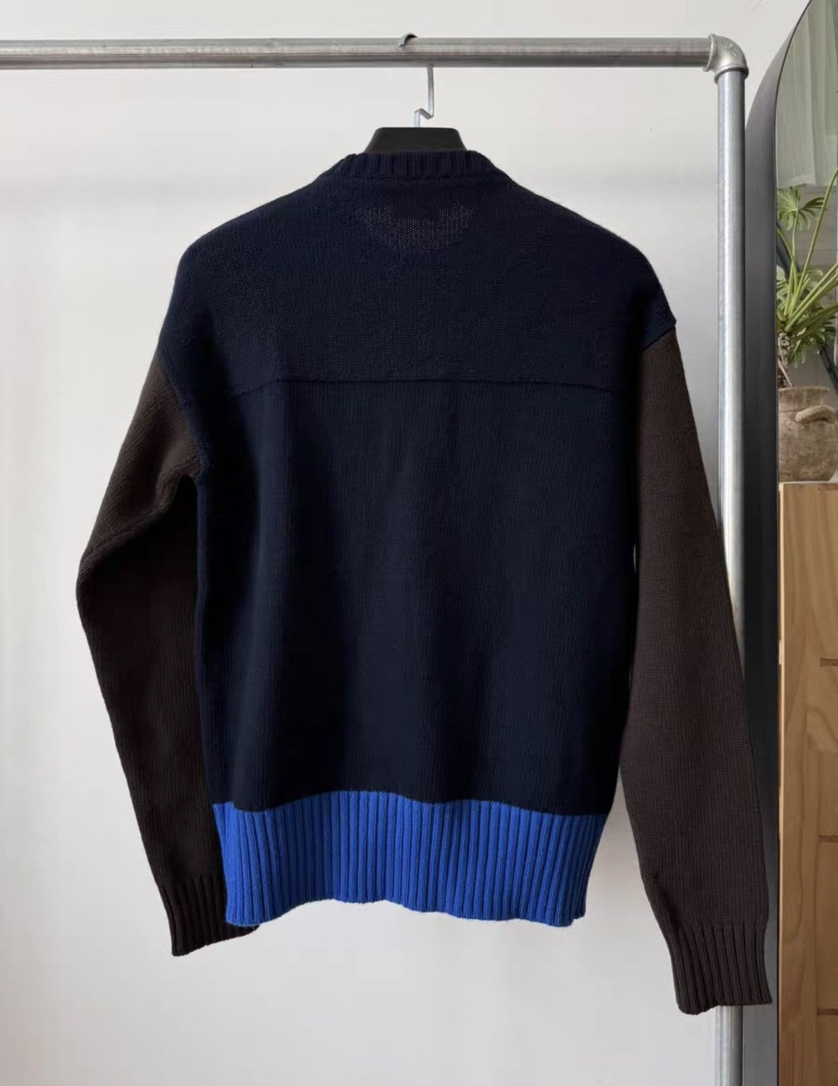 Marni MARNI Fall/Winter2019 Color-Block Pure Wool Crewneck Sweater Size US S / EU 44-46 / 1 - 2 Thumbnail