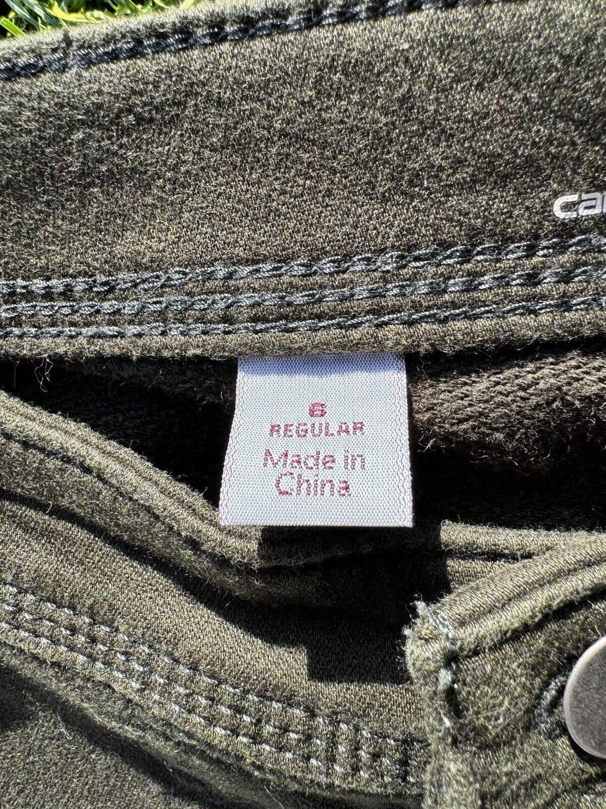 Carhartt Carhartt Dungaree Olive Green Earth Tone Cargo Womens Sz 6 Size 28" / US 6 / IT 42 - 6 Thumbnail