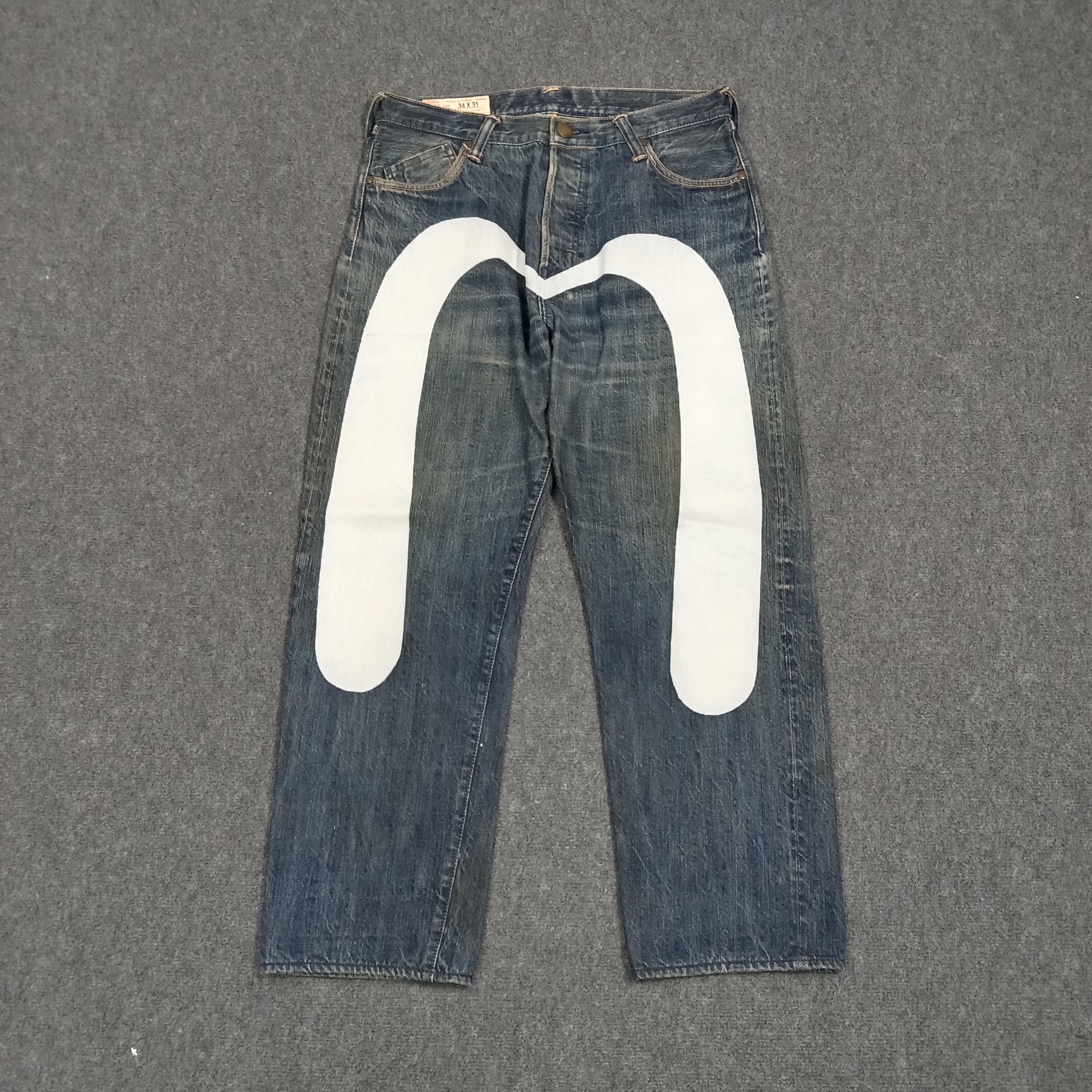 Evisu Evisu Japanese Selvedge Daicock Custom Denim Jeans C272N30 Size US 33 - 1 Thumbnail