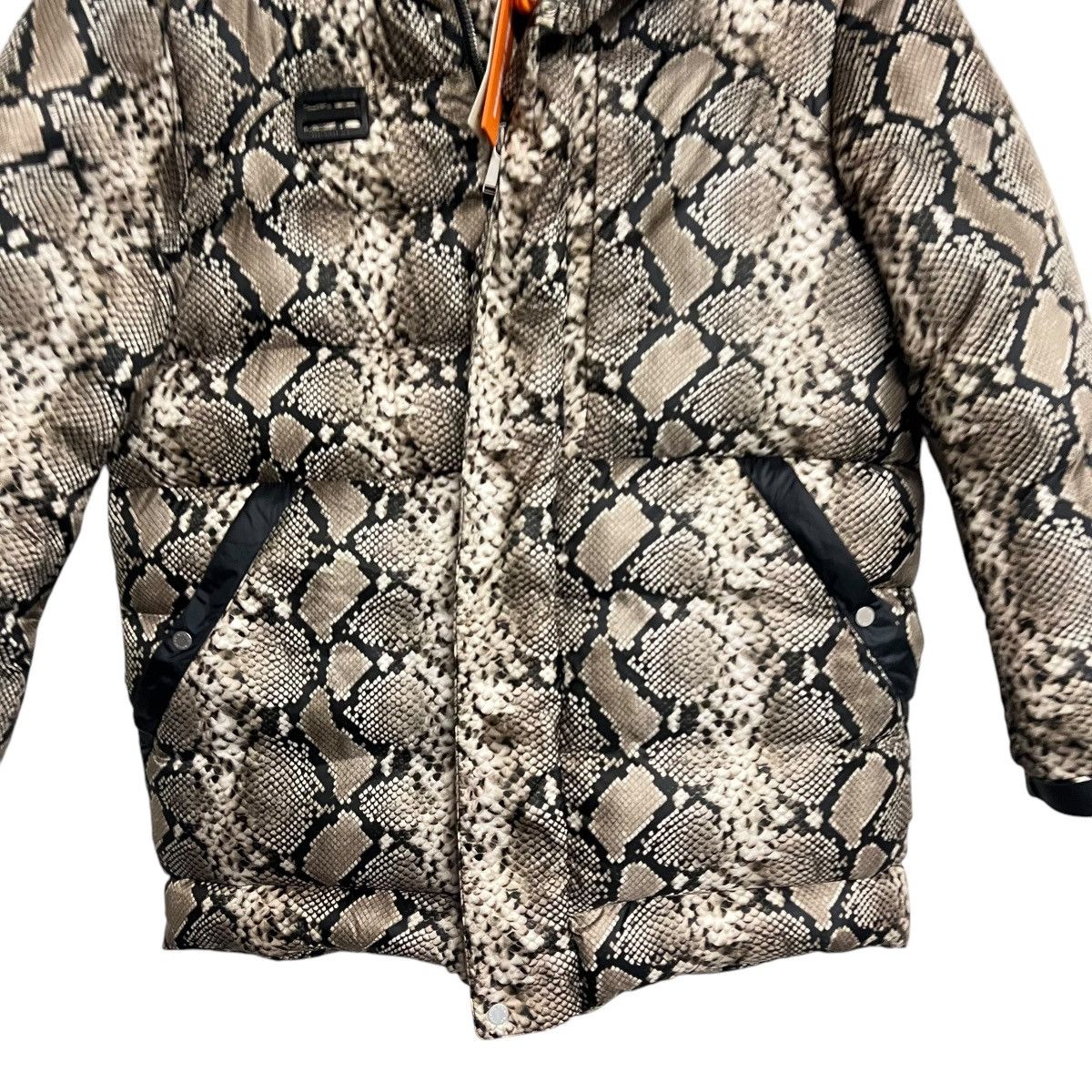 Heron Preston Heron Preston Snakeskin Python Hooded Puffer Parker Jacket Size US M / EU 48-50 / 2 - 2 Thumbnail