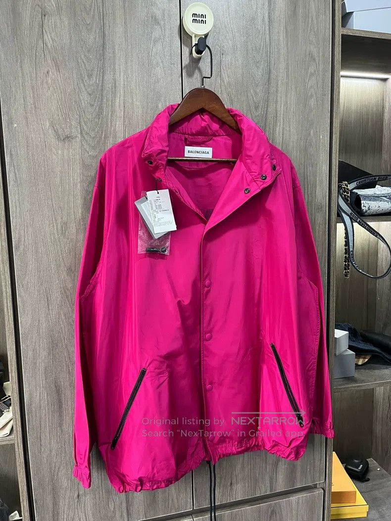 Balenciaga Balenciaga Coach jacket Magenta Size XS / US 0-2 / IT 36-38 - 6 Thumbnail