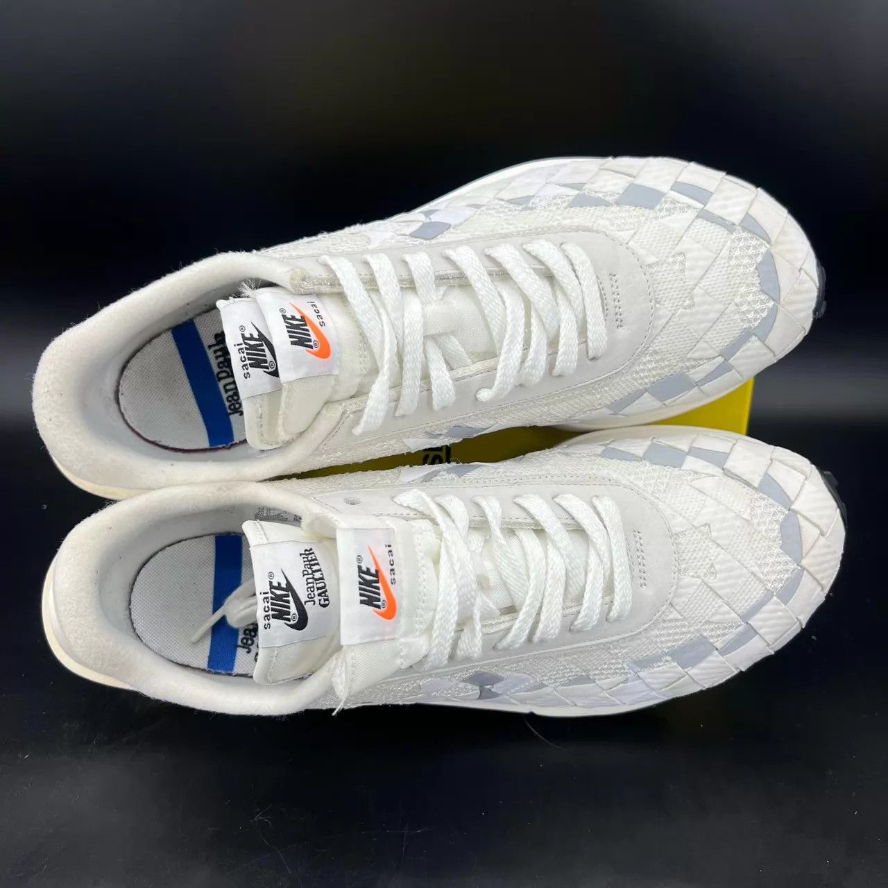 Sacai sacai vaporwaffle white woven 47 99new Size US 14 / EU 47 - 6 Thumbnail