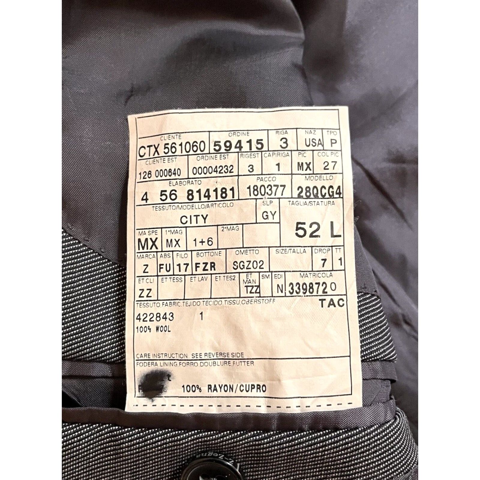 Ermenegildo Zegna Zegna Blazer Men’s 52L Grey Wool Jacket Blazer Mens 52L Grey Wool Solid Vintage? No. Size 52R - 6 Thumbnail