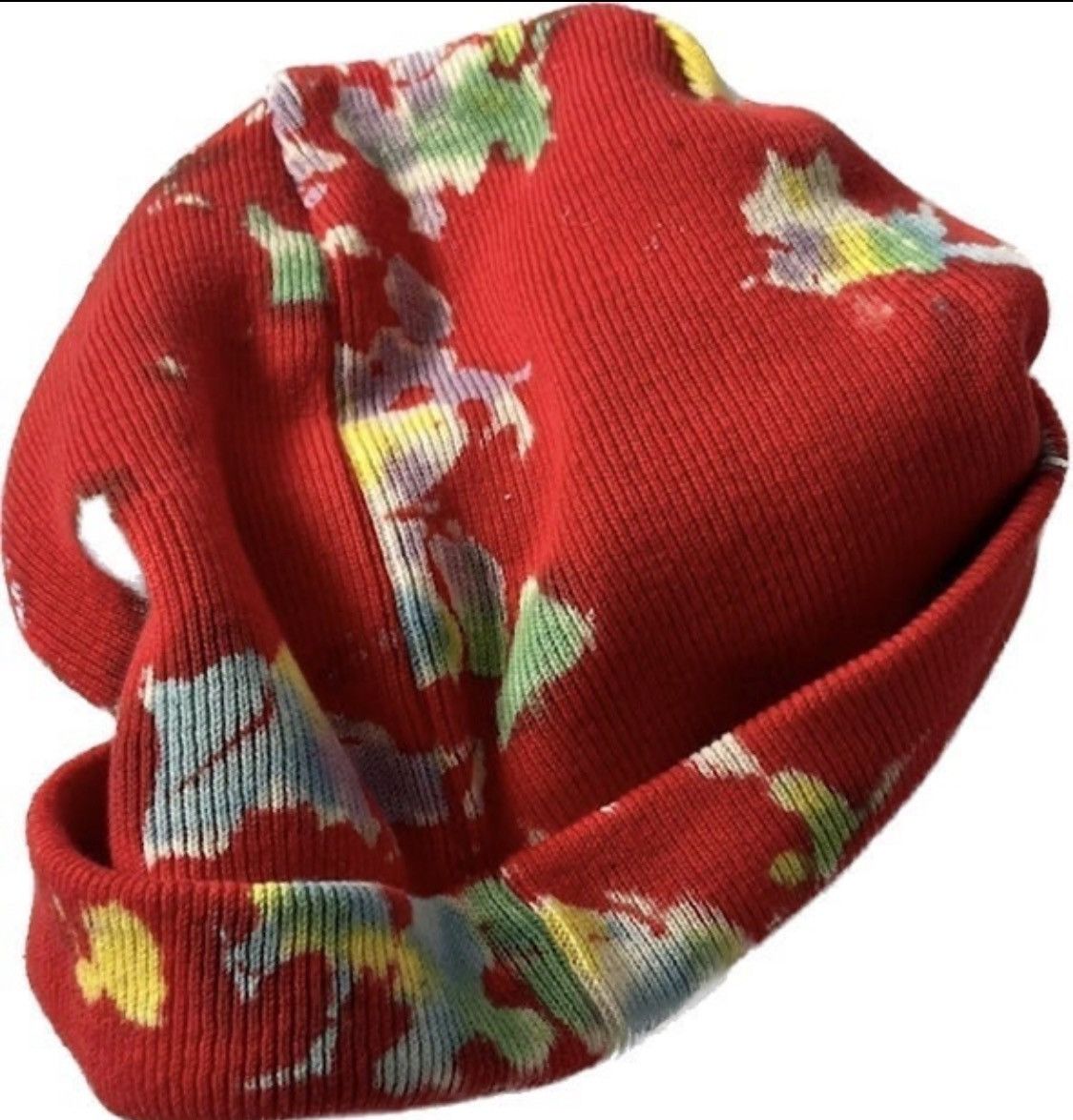 Supreme Supreme Red Splatter Dyed Beanie Size ONE SIZE - 3 Thumbnail