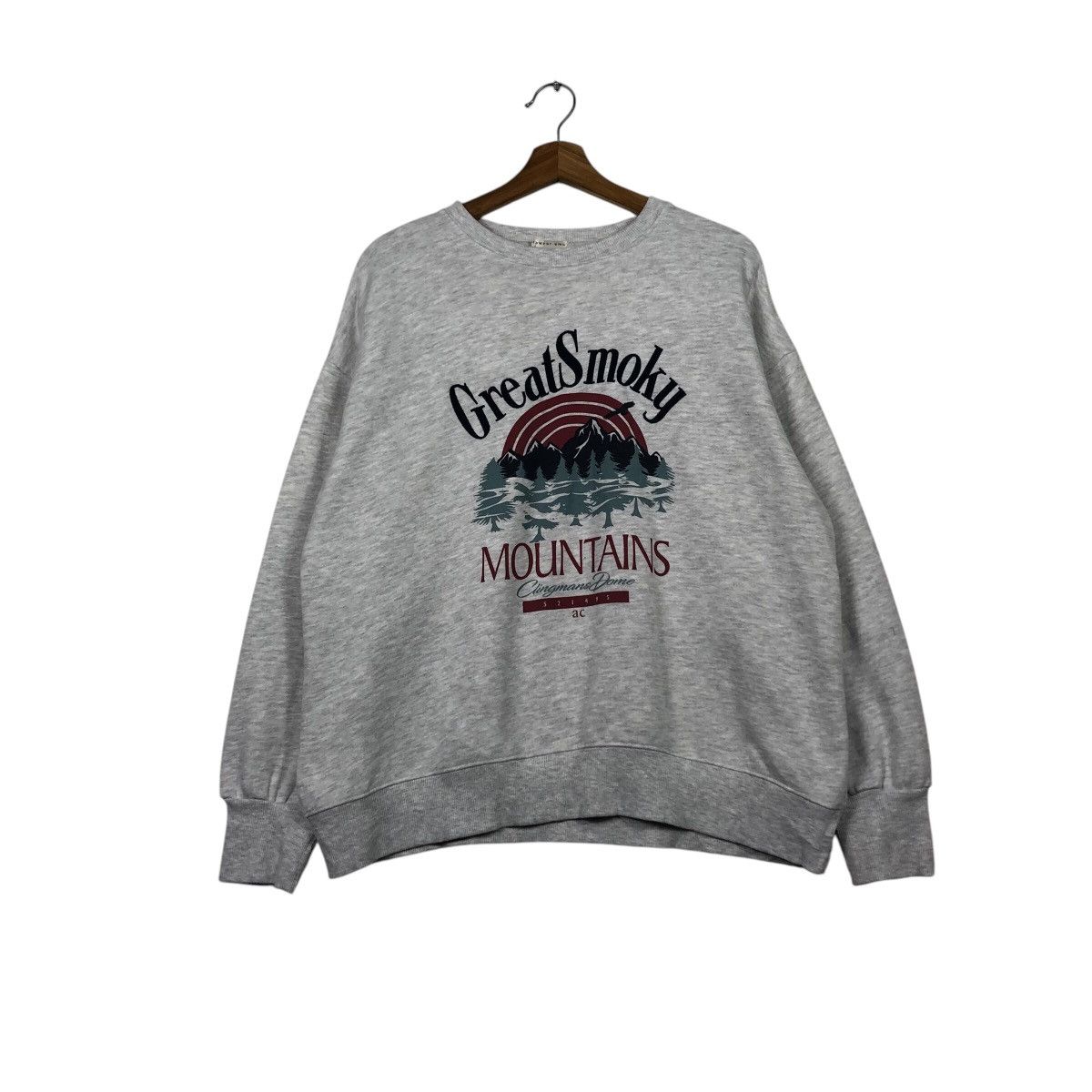 Japanese Brand 90s Great Smoky Mountains Nature Sweatshirt Deep Forest Size US L / EU 52-54 / 3 - 2 Thumbnail