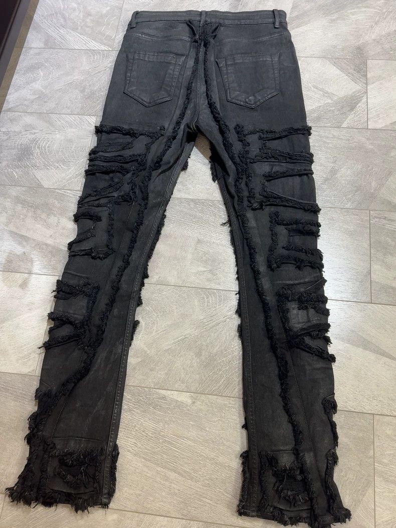Rick Owens Rick Owens 21FW Washed Destroyed Denim Jeans Size US 31 - 4 Thumbnail