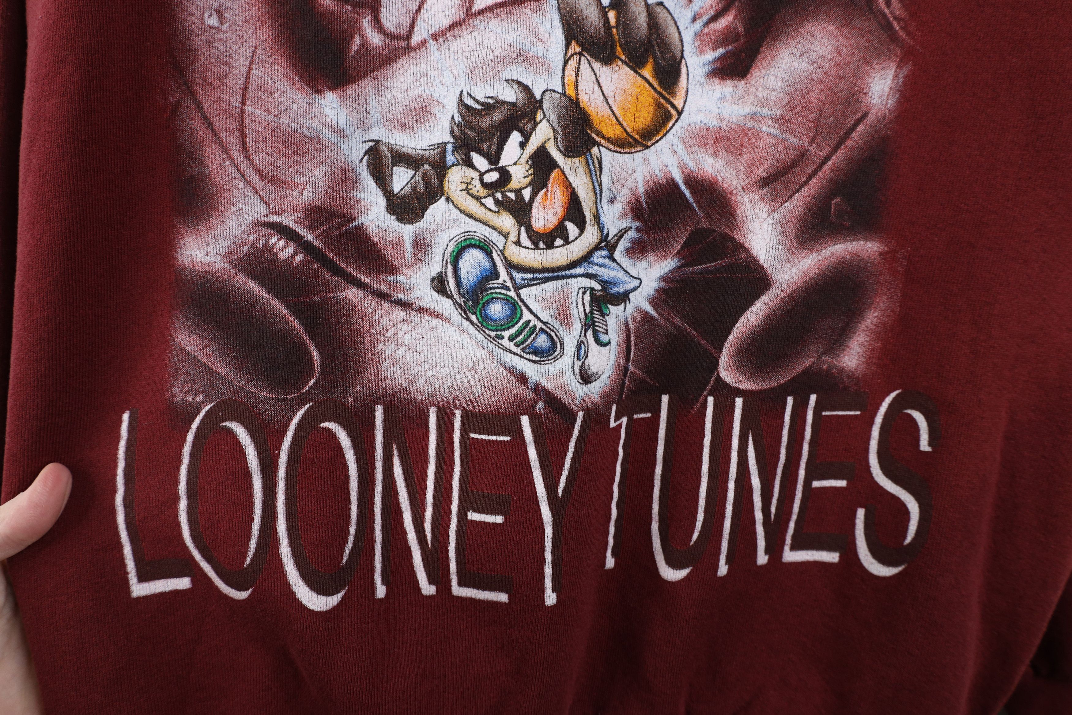 Vintage Vintage 90s Looney Tunes Taz Tazmanian Devil Sweatshirt Size US XXL / EU 58 / 5 - 5 Thumbnail