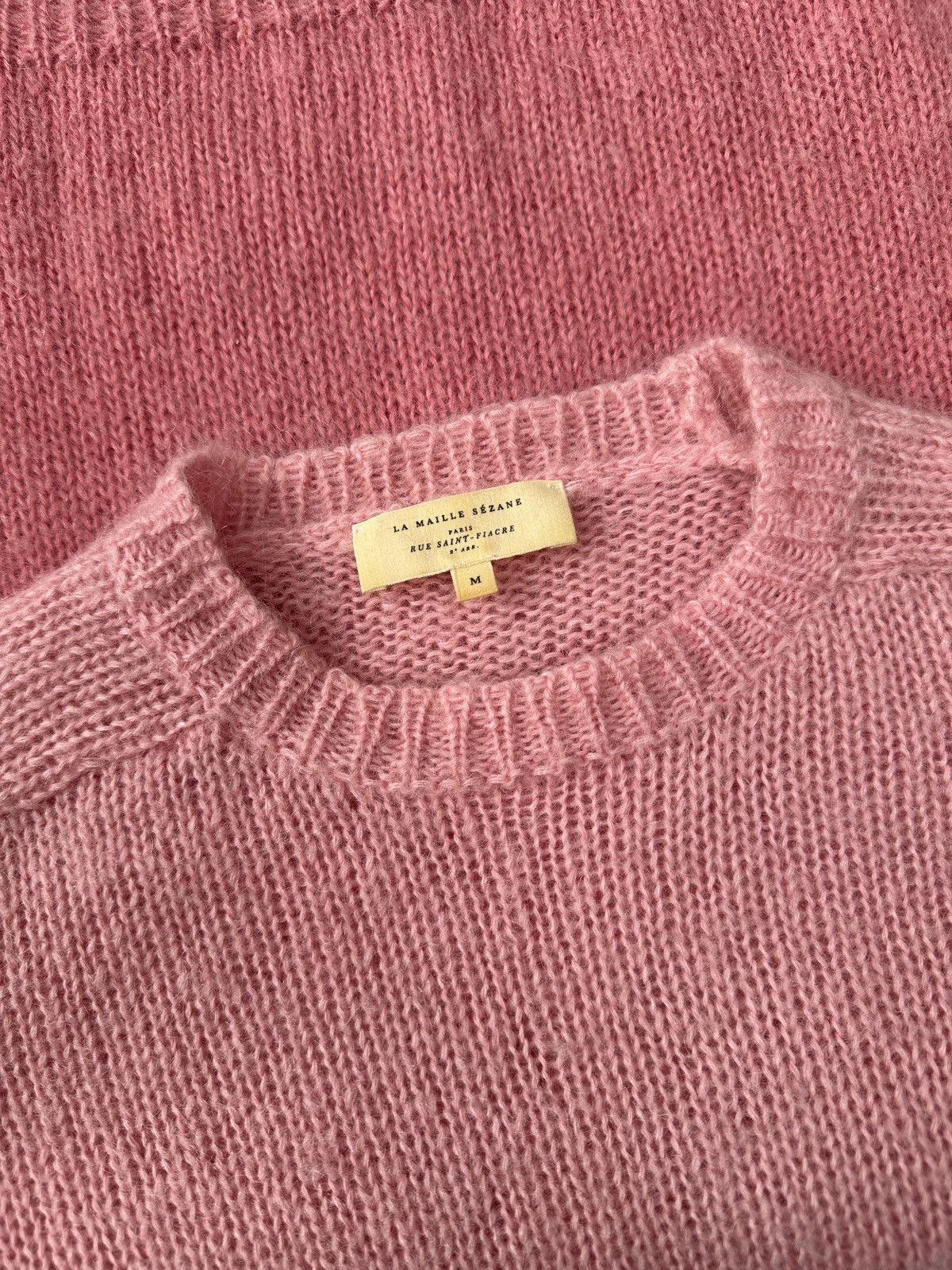 Sezane LA MAILLE SEZANE Rose Pink Kid Mohair Wool Blend Sweater Size M / US 6-8 / IT 42-44 - 2 Thumbnail