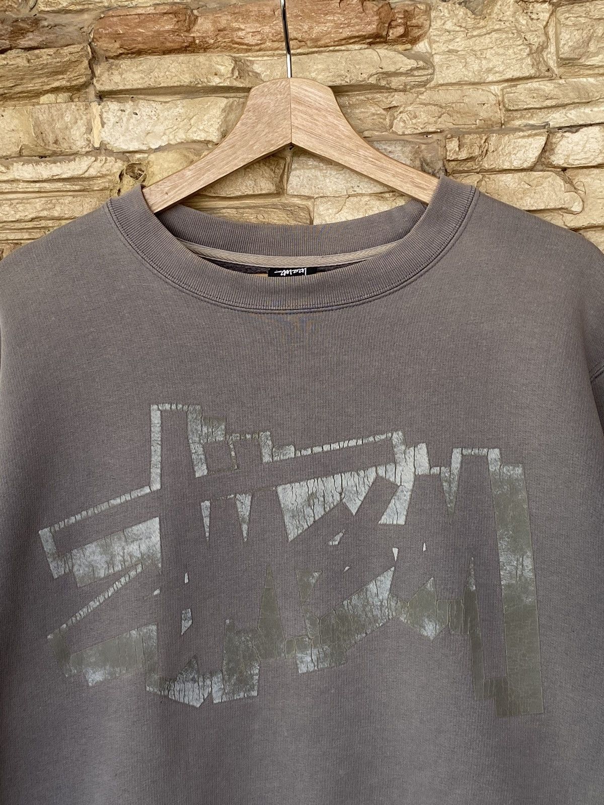 Stussy Rare Vintage Stussy Spellout Logo Sweatshirt Faded Size US M / EU 48-50 / 2 - 5 Thumbnail