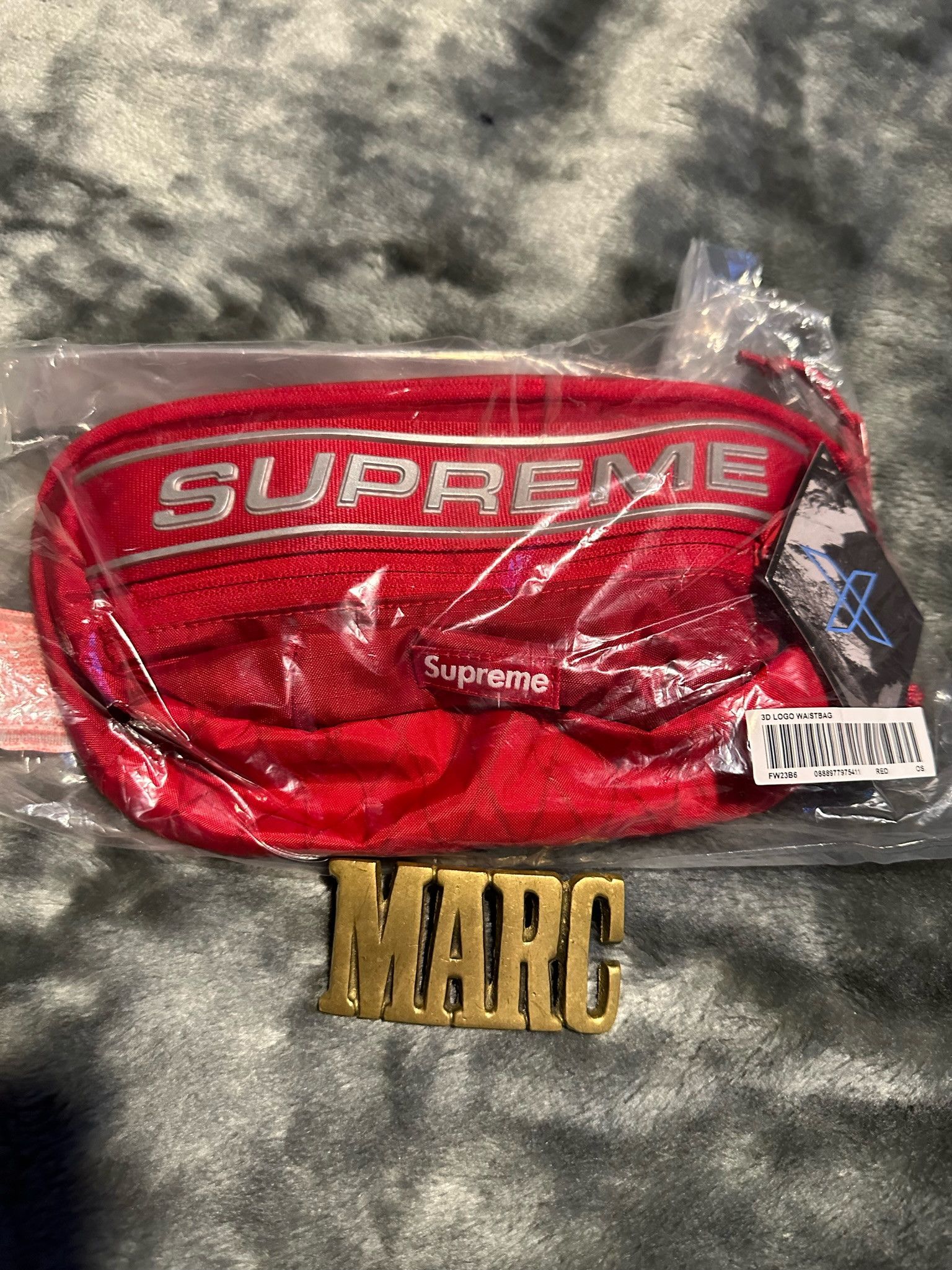 Supreme NWT Supreme Logo Waist Bag - Red Size ONE SIZE - 4 Thumbnail