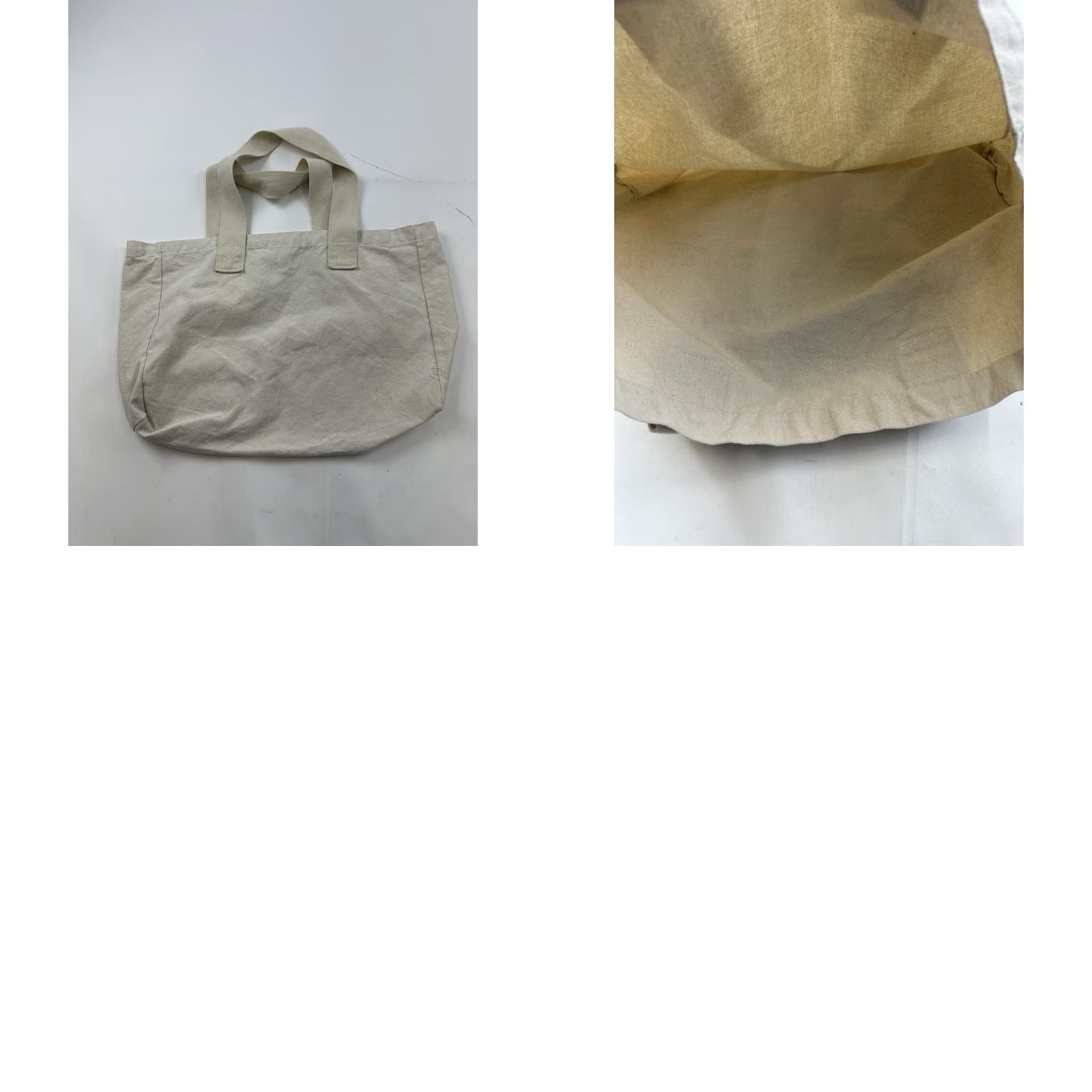 Vintage VINTAGE Reece’s Book Club Tote Bag Beige Canvas Cotton Tote Unisex Adults Adult One Size Beige Love Bags Women/Men Size ONE SIZE - 8 Thumbnail
