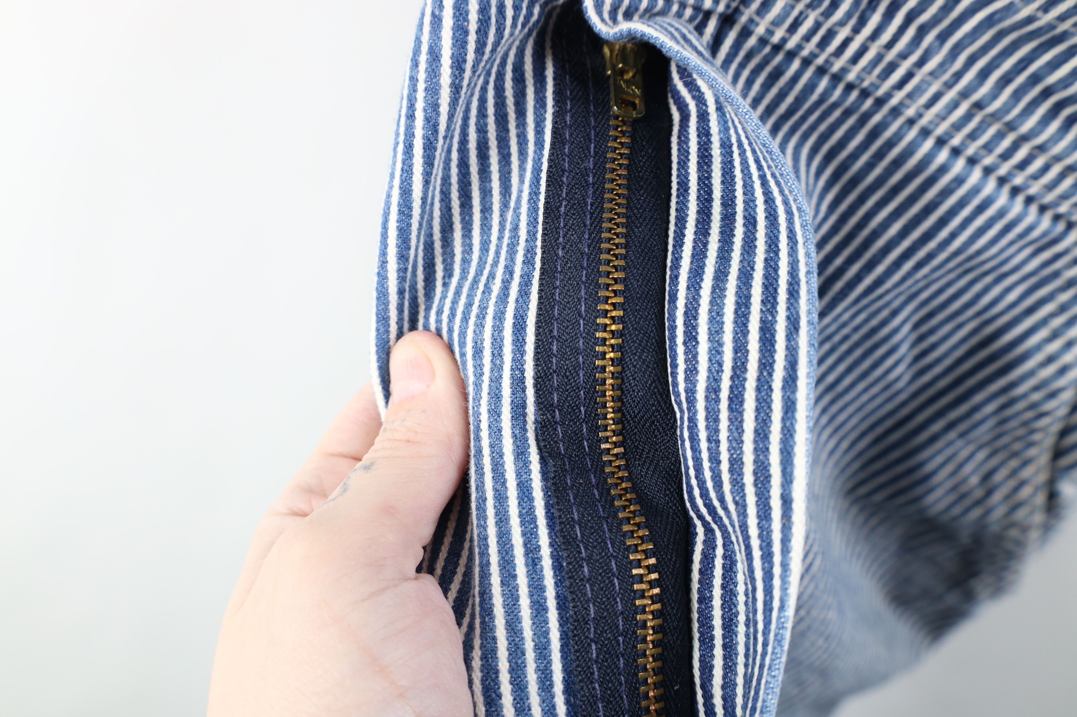 Oshkosh Vintage 70s OshKosh B'Gosh Hickory Striped Overalls Size US 36 / EU 52 - 5 Thumbnail