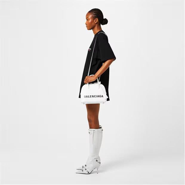 Balenciaga o1g2r1mq0924 Cagole Knee High Boots in White Size US 8.5 / IT 38.5 - 6 Thumbnail