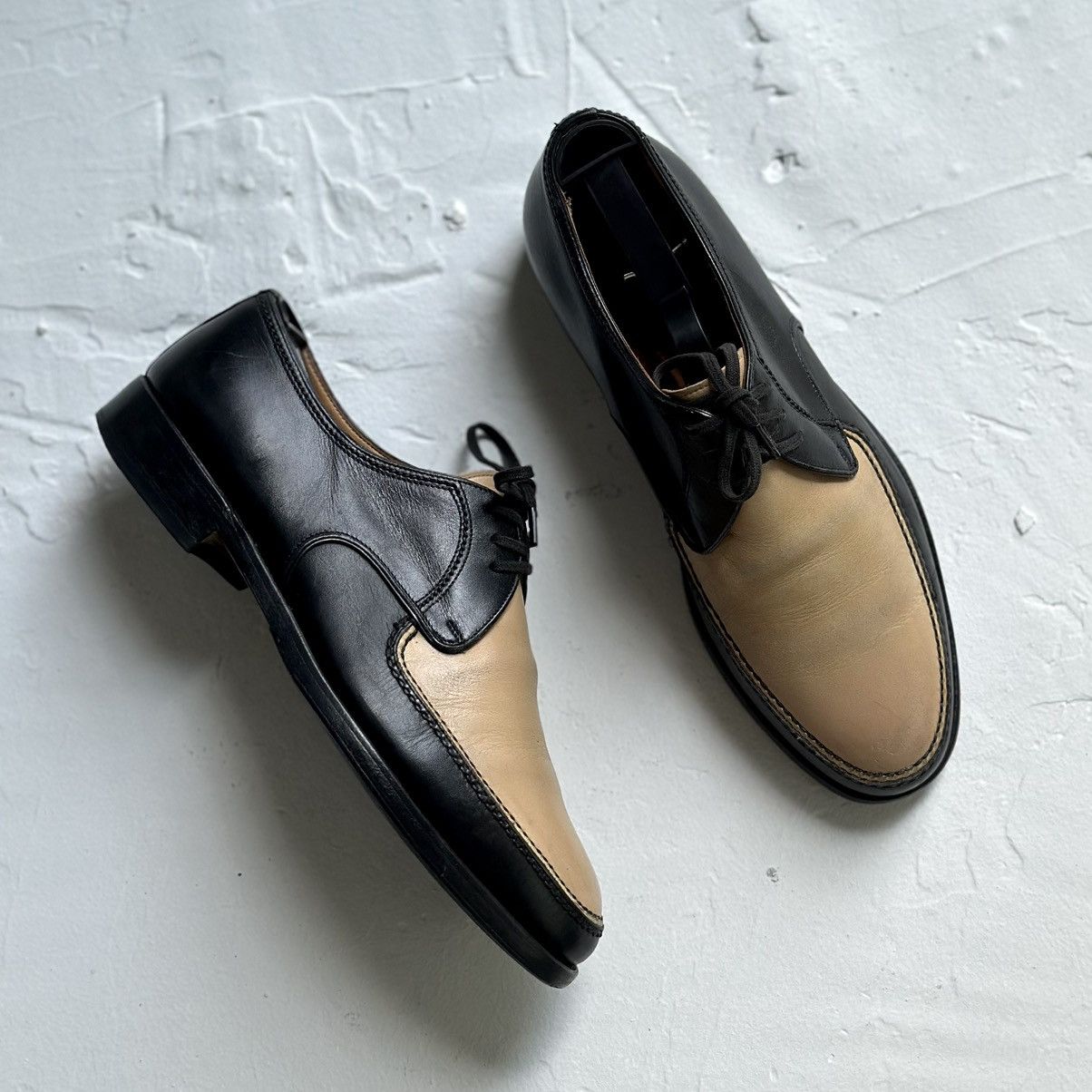 Other Flli giacometti Two-Tone Black & Beige Fg303 Size 39.5 Size US 6.5 / EU 39-40 - 9 Thumbnail